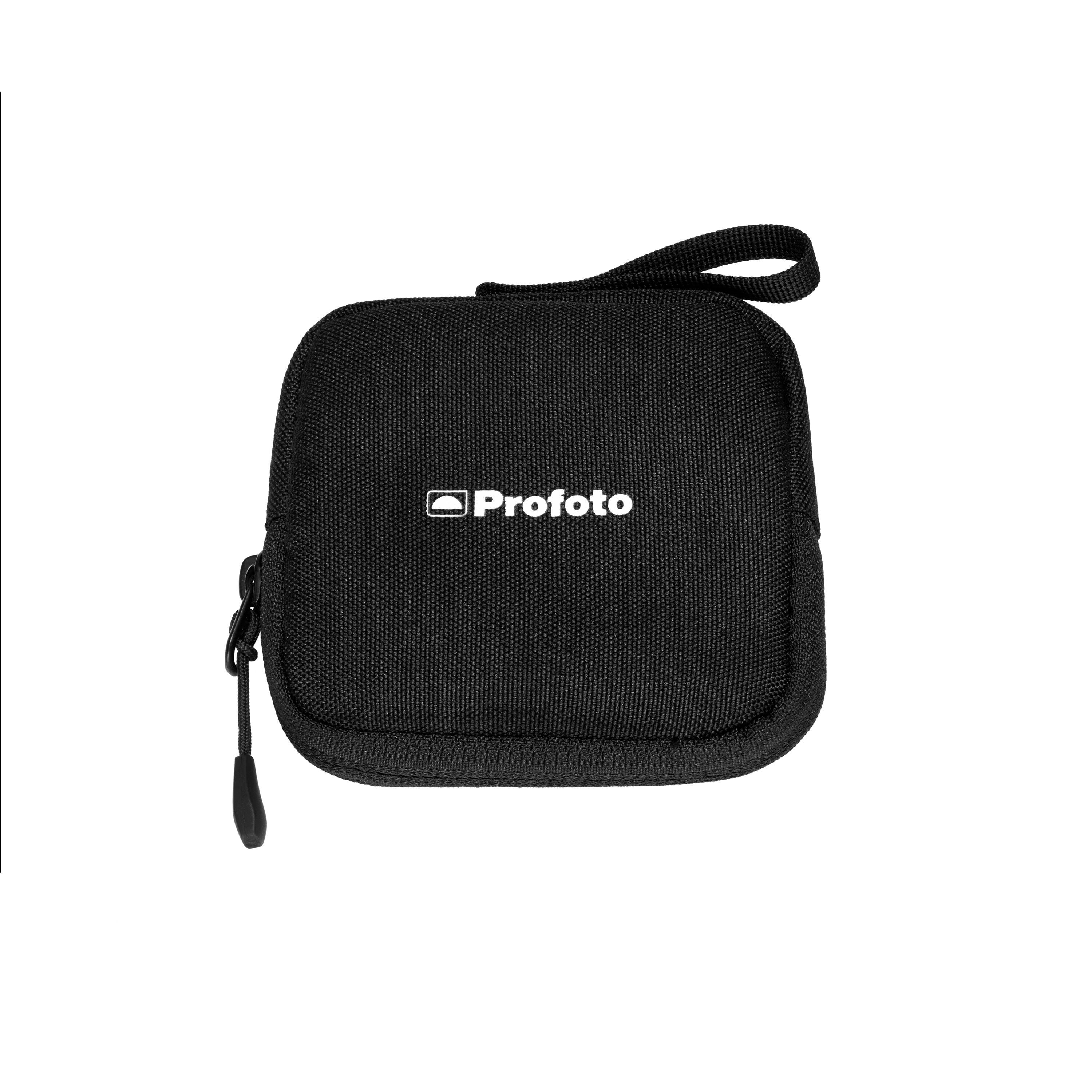 A black Profoto Clic Case Small with a zipper, designed to protect Clic modifiers for lighting equipment.