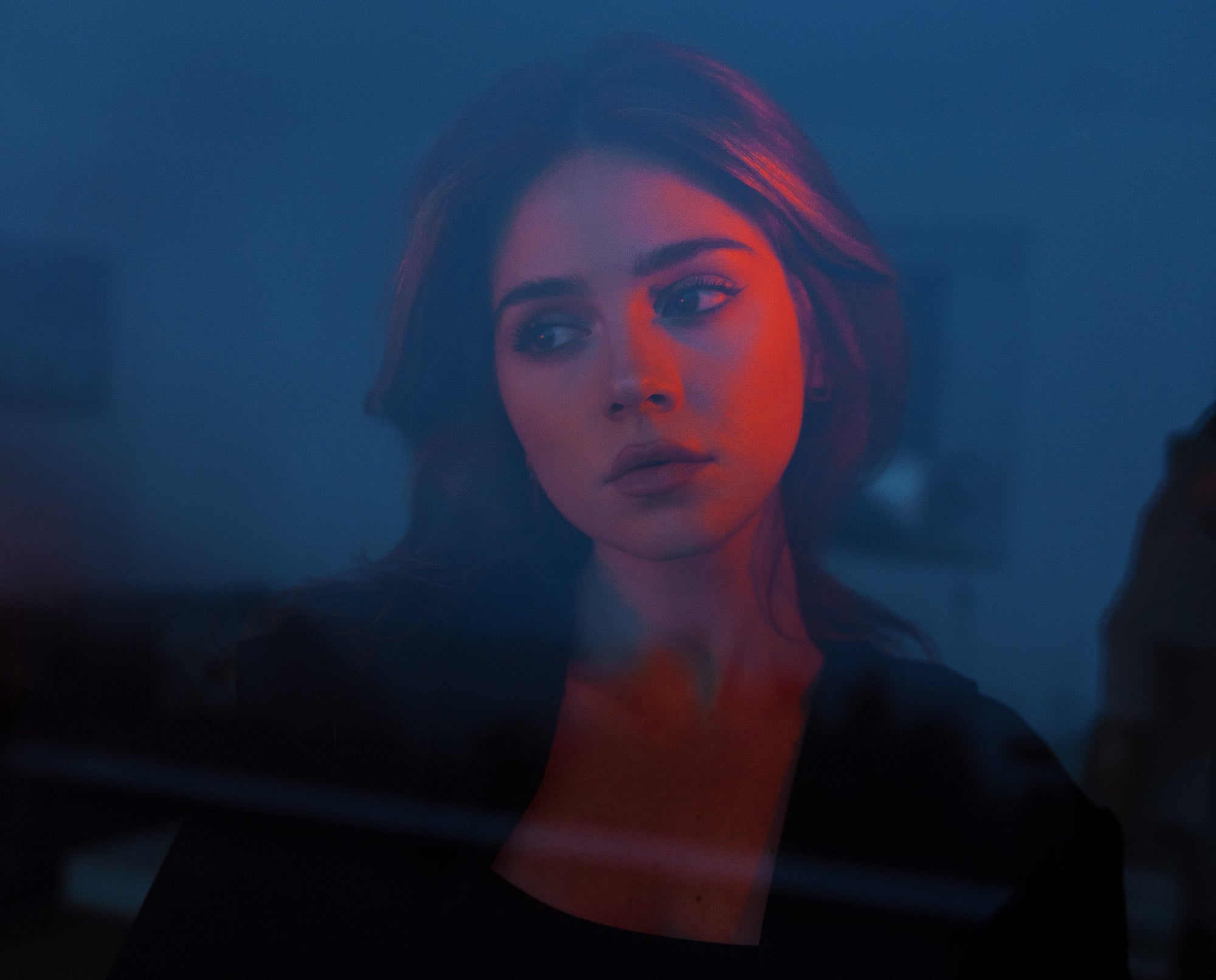 Profoto Clic Fresnel being utilised on a shoot with a Female model.