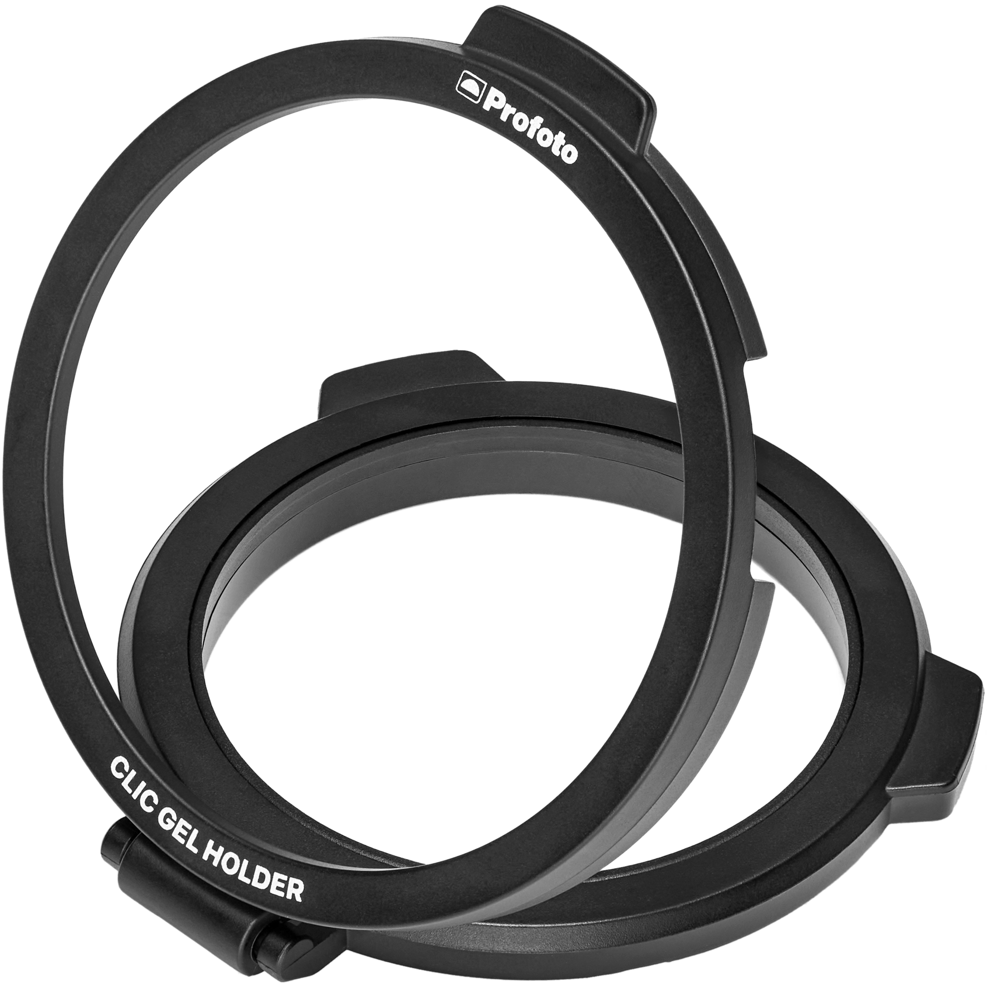 Profoto Clic Gel Holder shown in its open form.