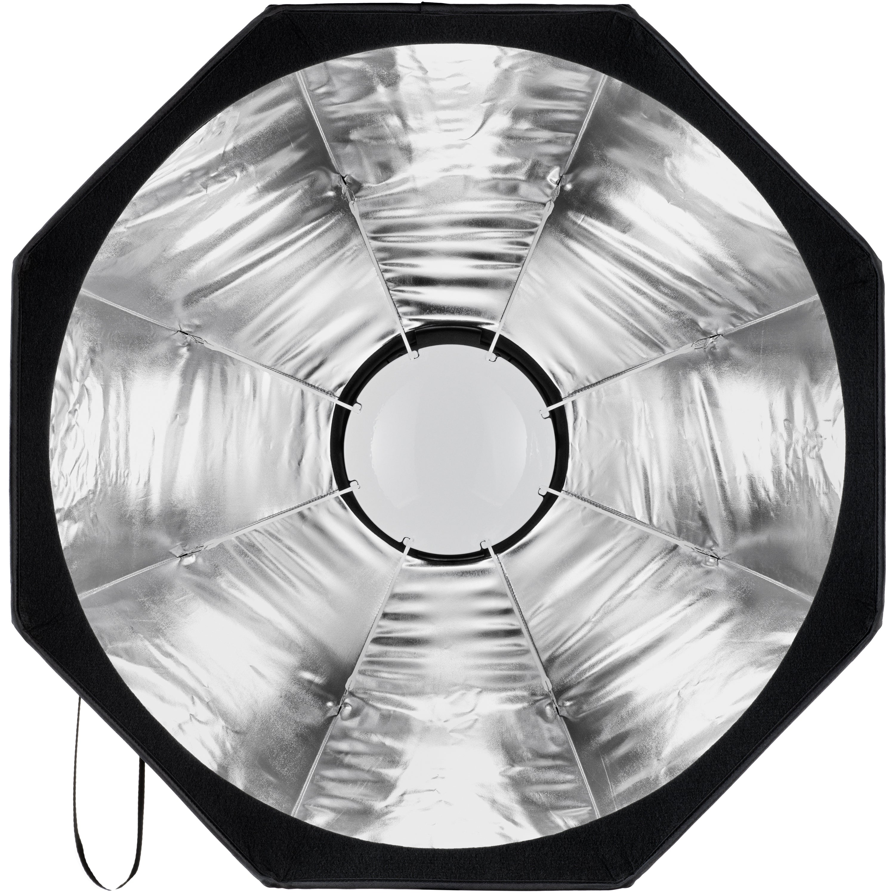 New Profoto Collapsable Silver Beauty Dish, front on view.