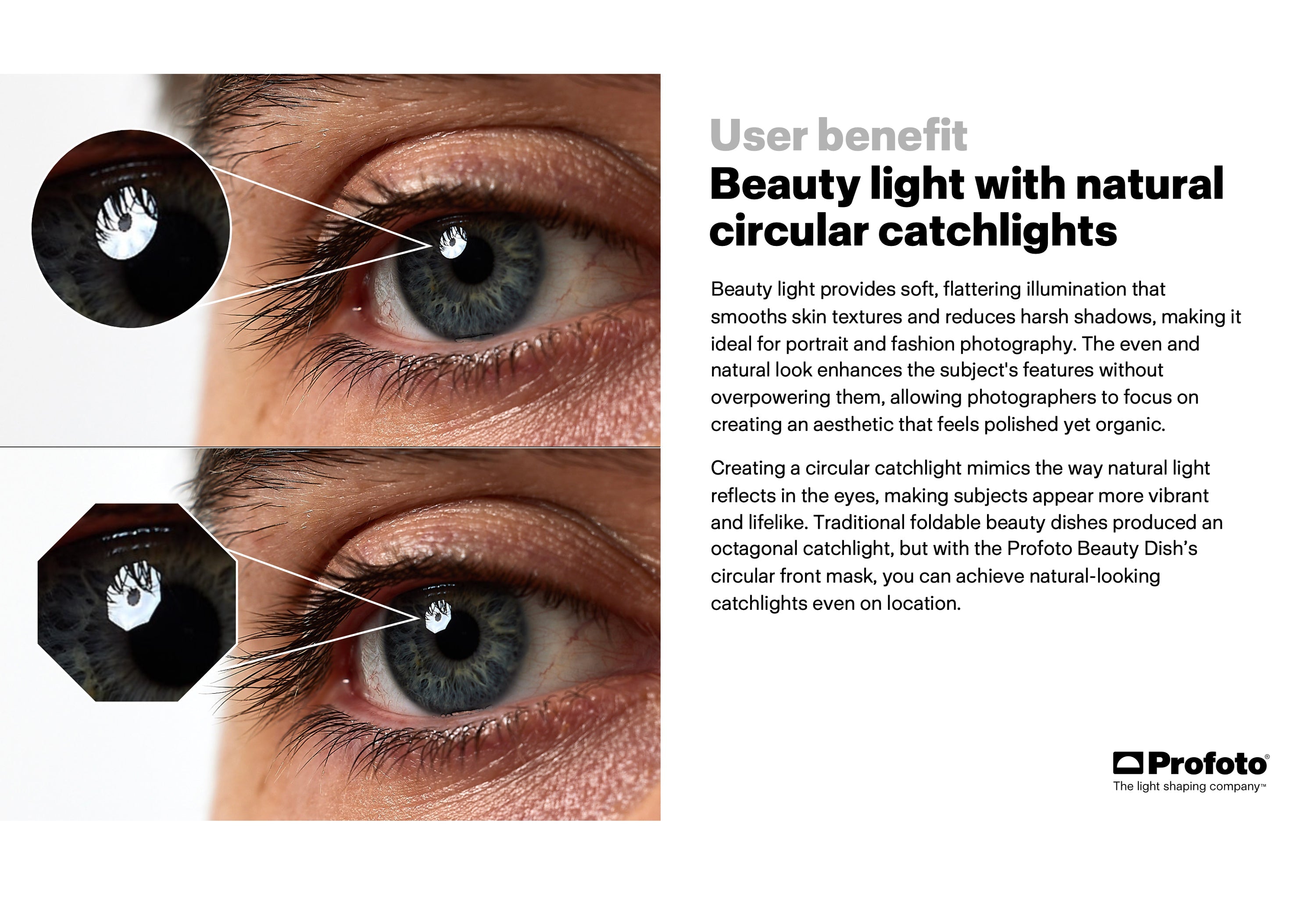 Benefits of the new Profoto beauty dish.