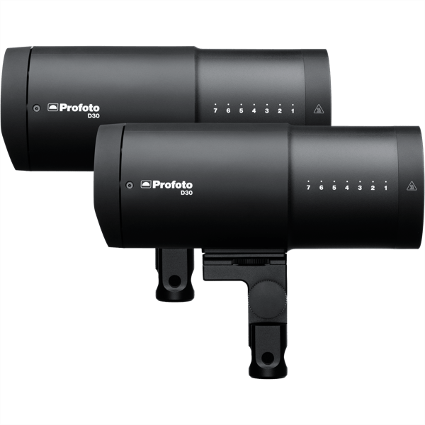 Two heads for the Profoto D30 Duo Kit.