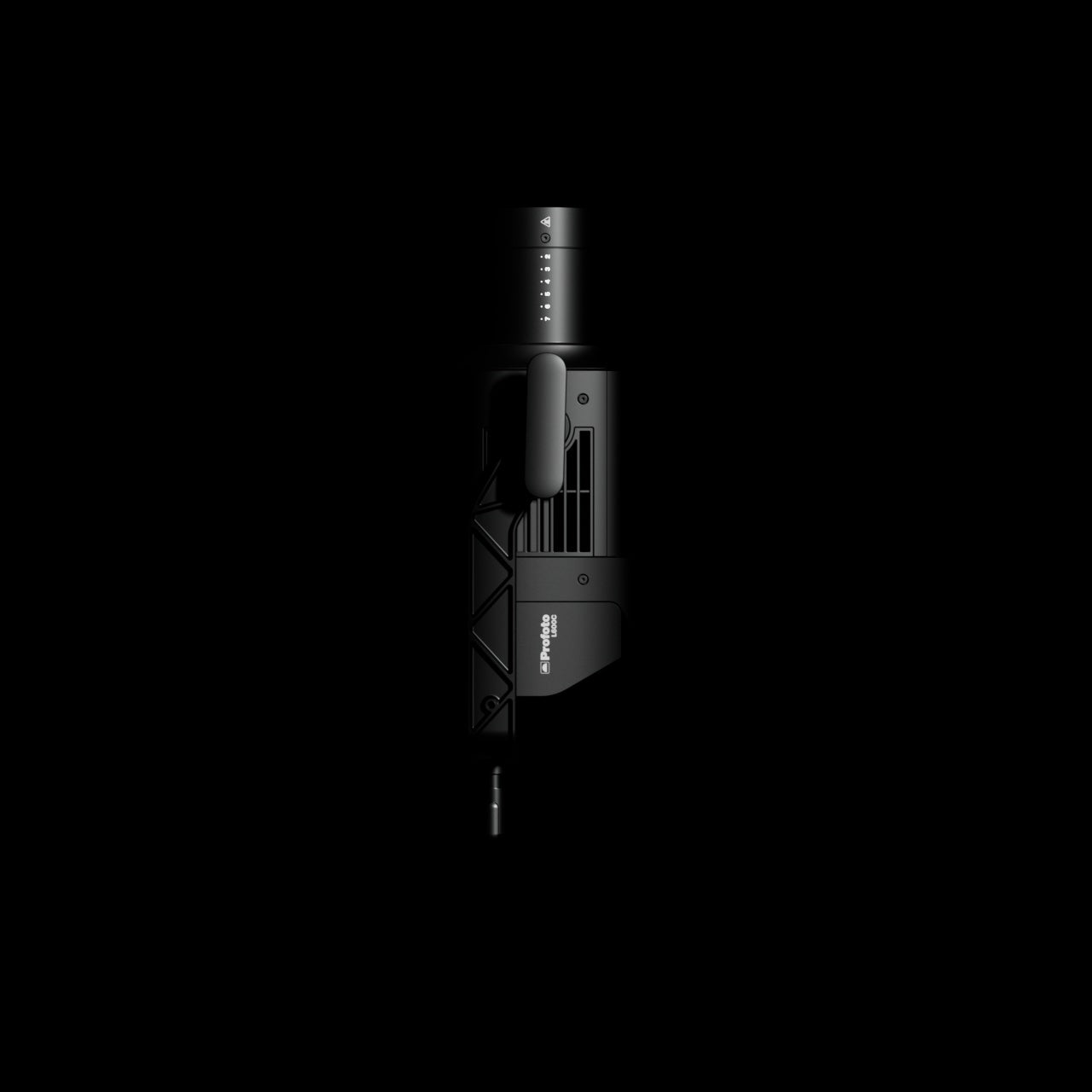 Profoto L600C shown on a black background.