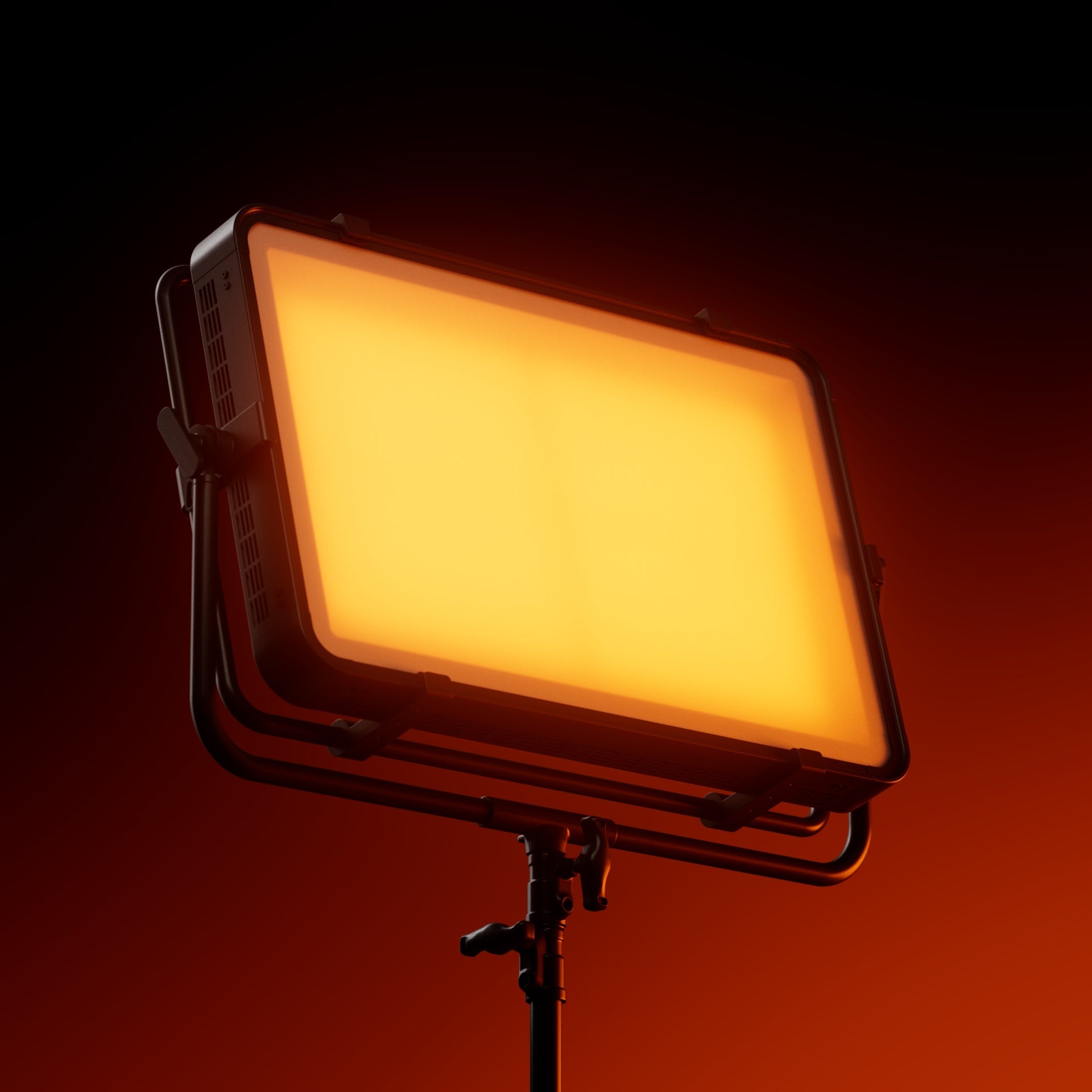 Profoto LP2000C projecting warm orange light.