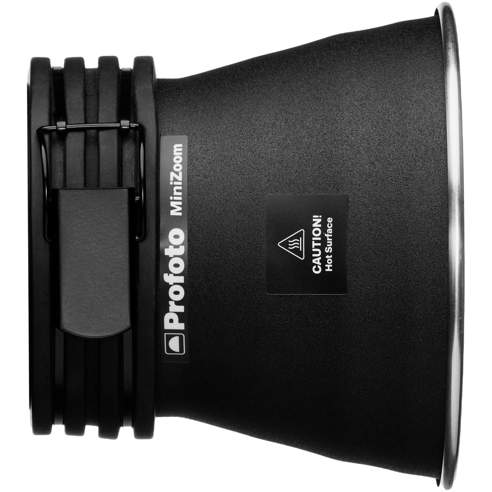 Side perspective of the Profoto MiniZoom Reflector.