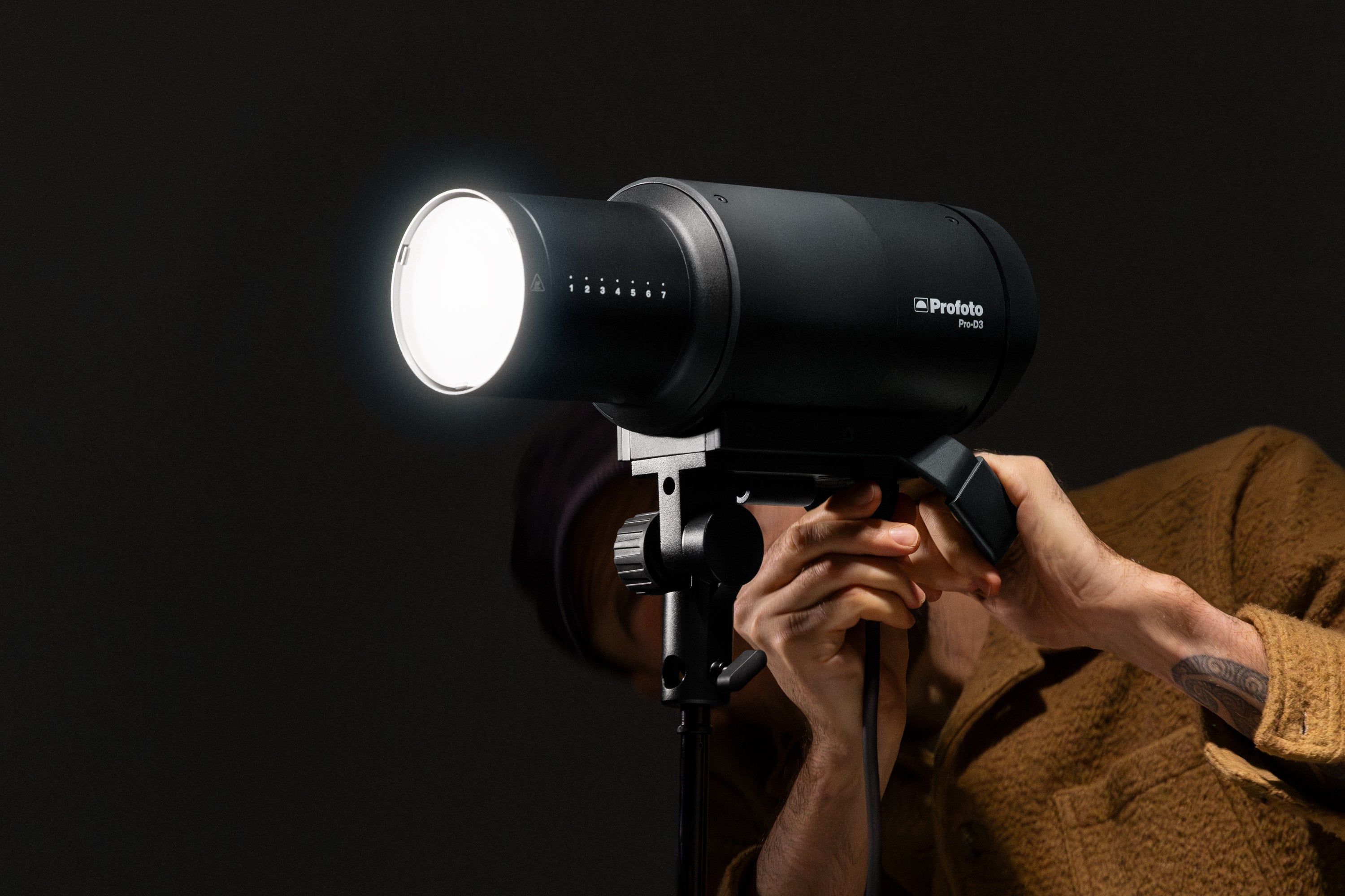 Profoto Pro-D3 750 being utilised on a shoot.