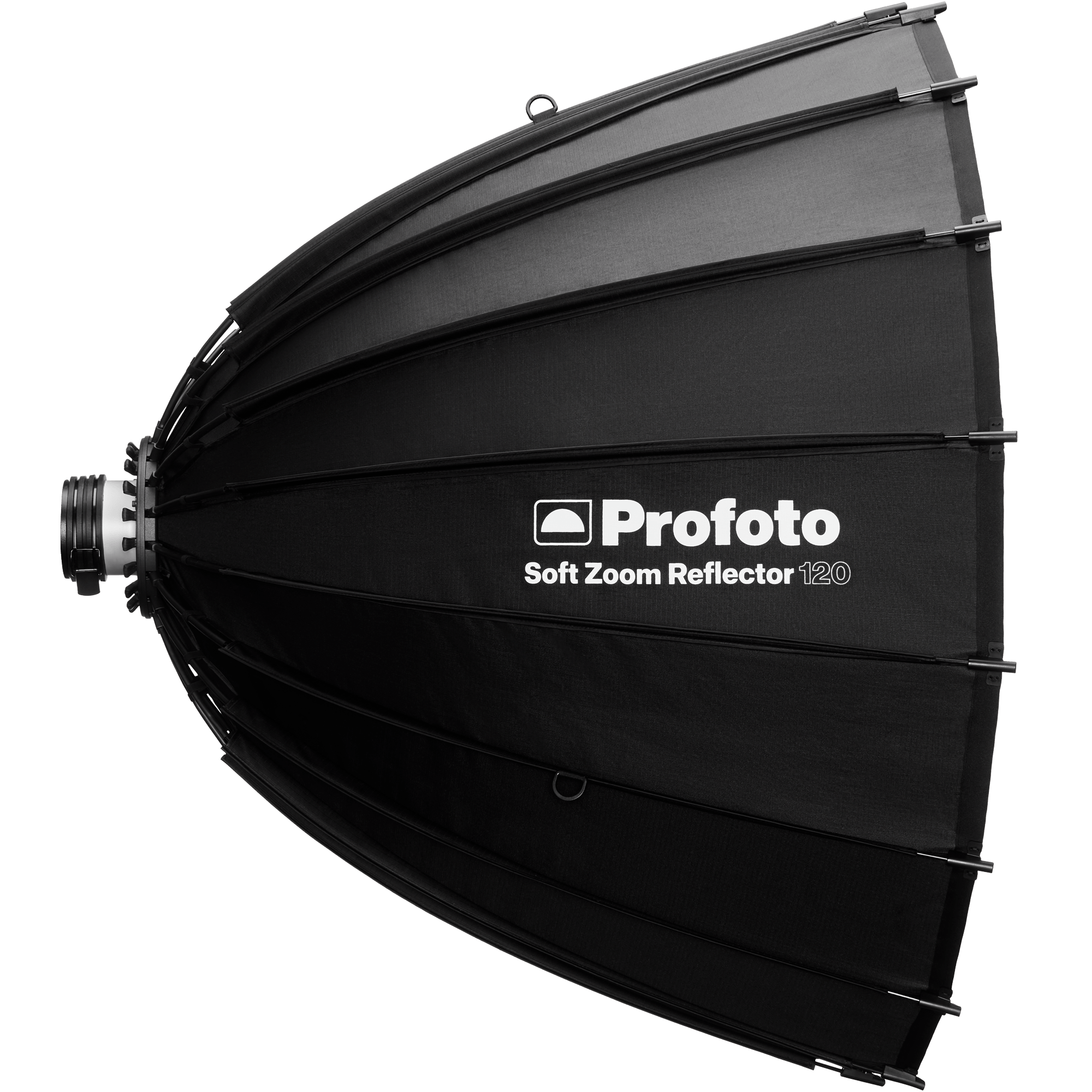 Side view of Profoto Soft Zoom Reflector 120.