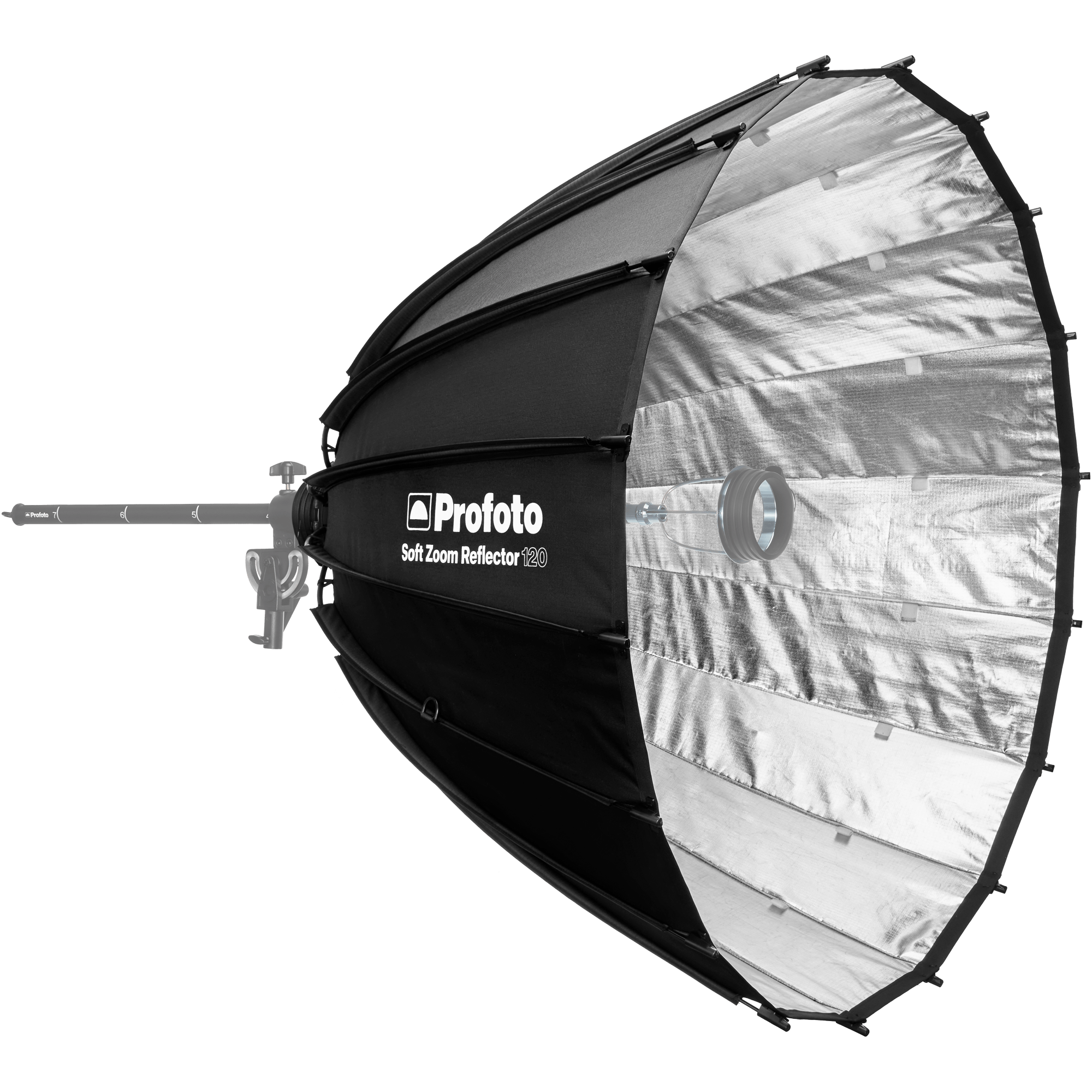 Side view of Profoto Soft Zoom Reflector 120 (Ex-Display).