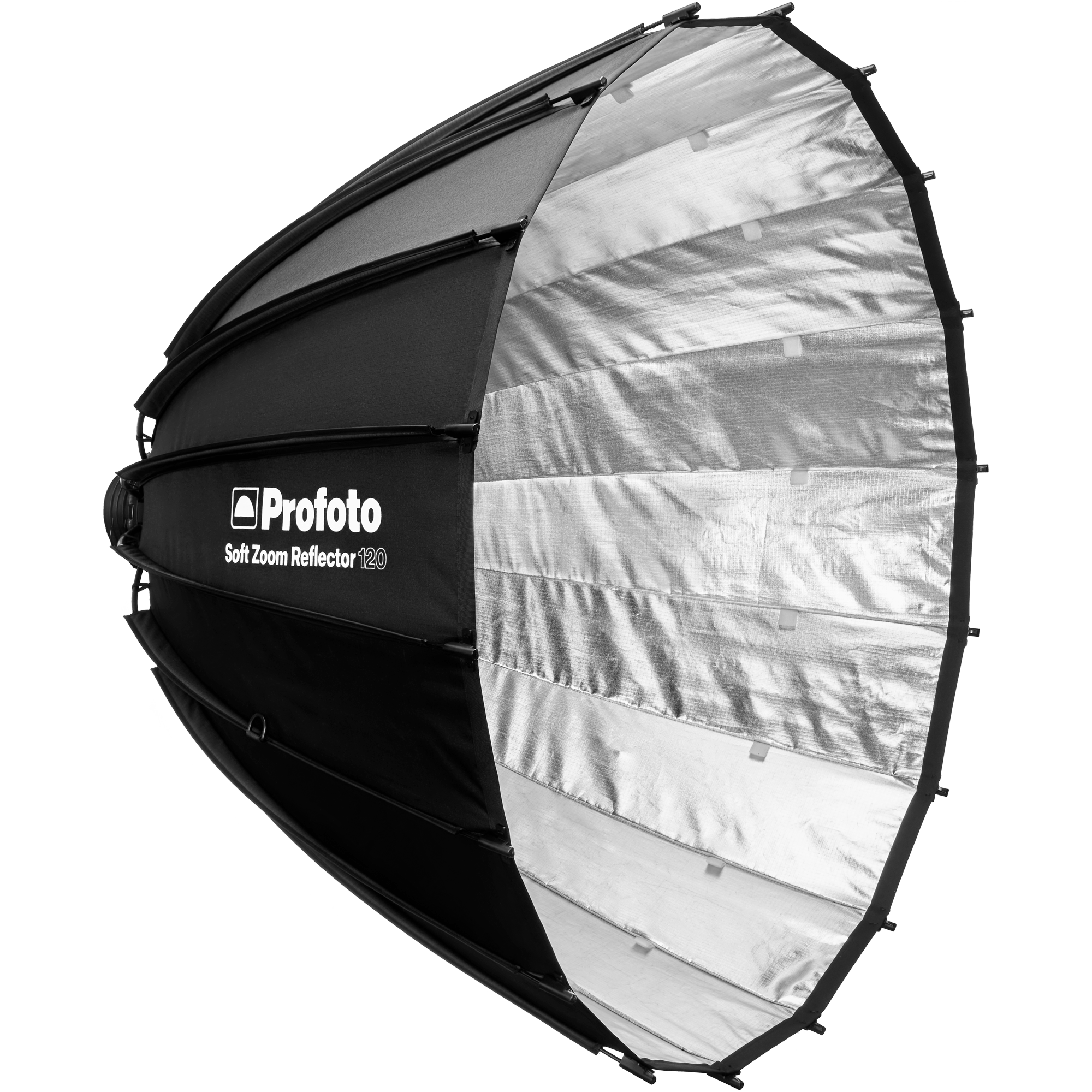 Front 3/4 view of Profoto Soft Zoom Reflector 120.