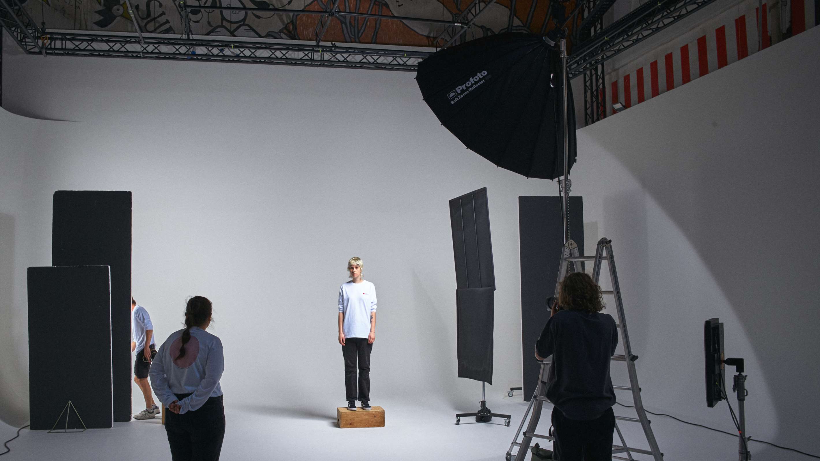 A Studio environment utilising a Profoto Soft Zoom Reflector 120.