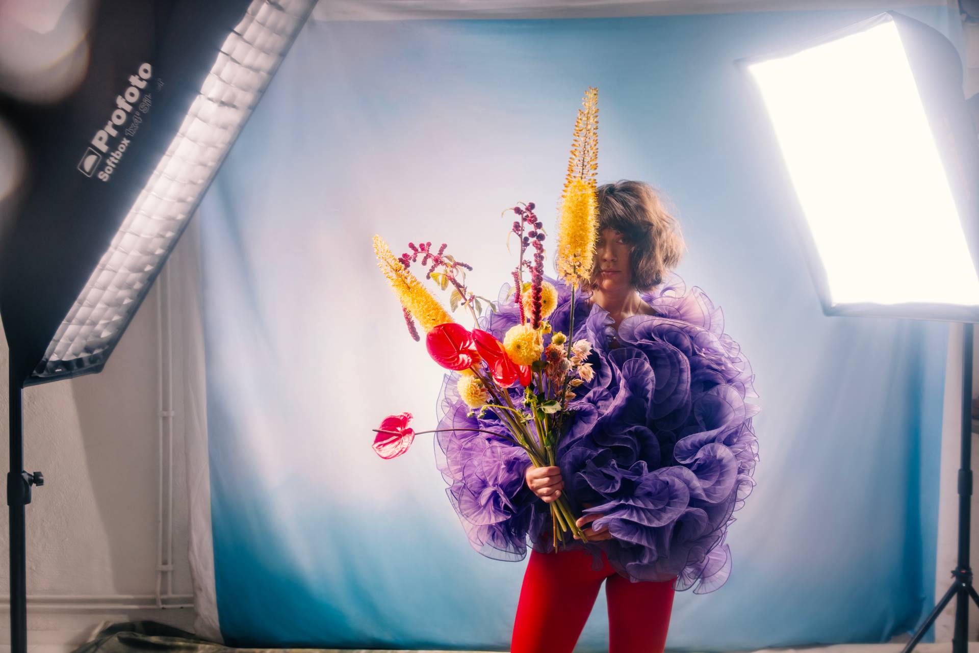 Profoto Softbox White being utilised on a photoshoot.
