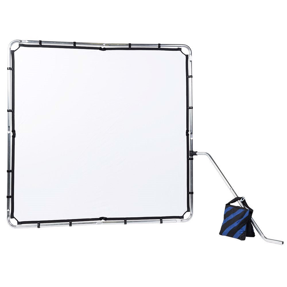 Savage Aluminium Frame Support shown with frame and sand bag.