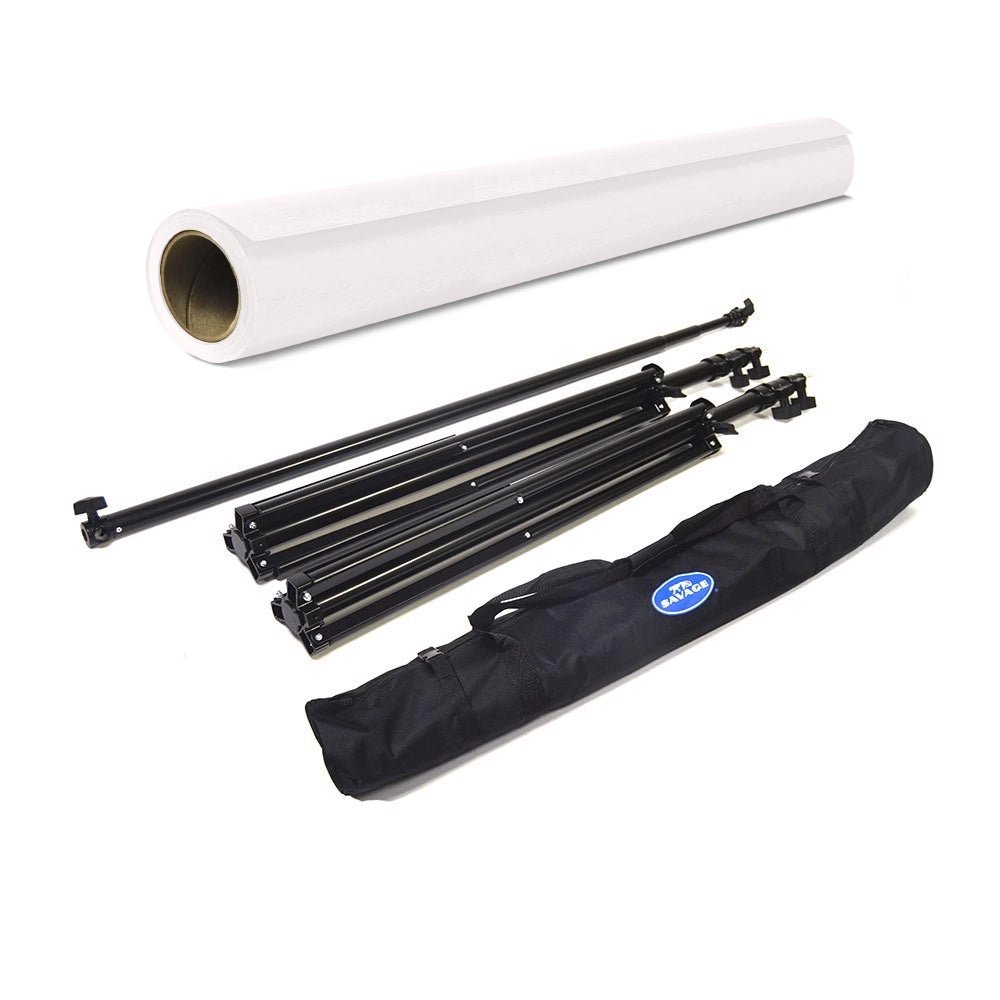 Savage Background stand kit with carrying bag.