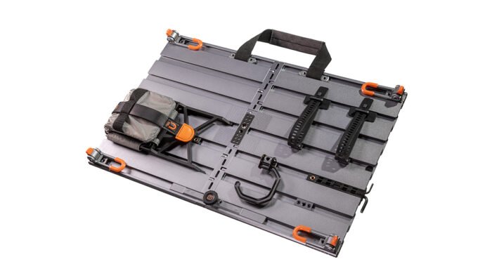 Tether Tools AeroTrac Tech Straps (set of 2) attached to a workstation.