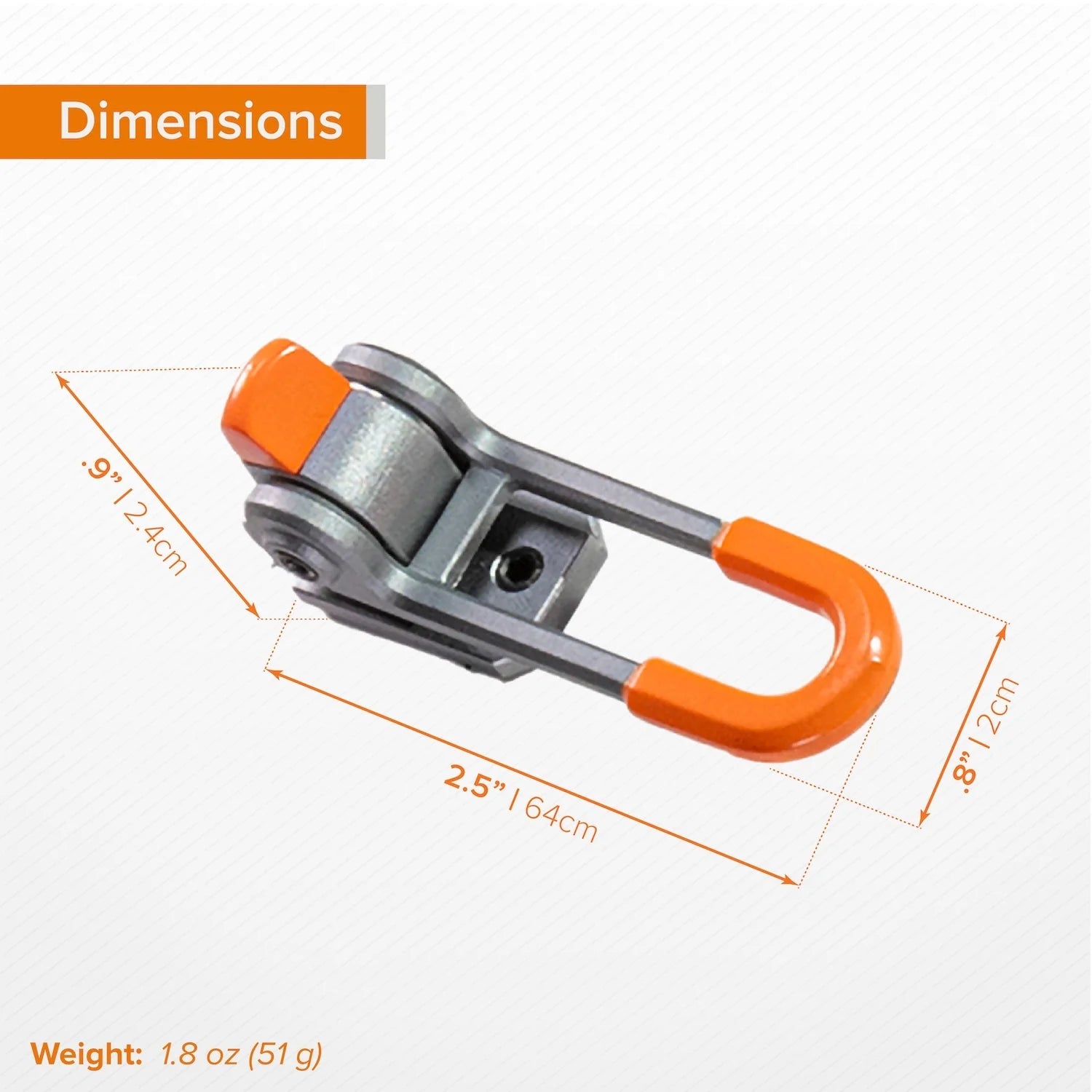 Dimension image of Tether Tools AeroTrac Workstation Legs (set of 4).