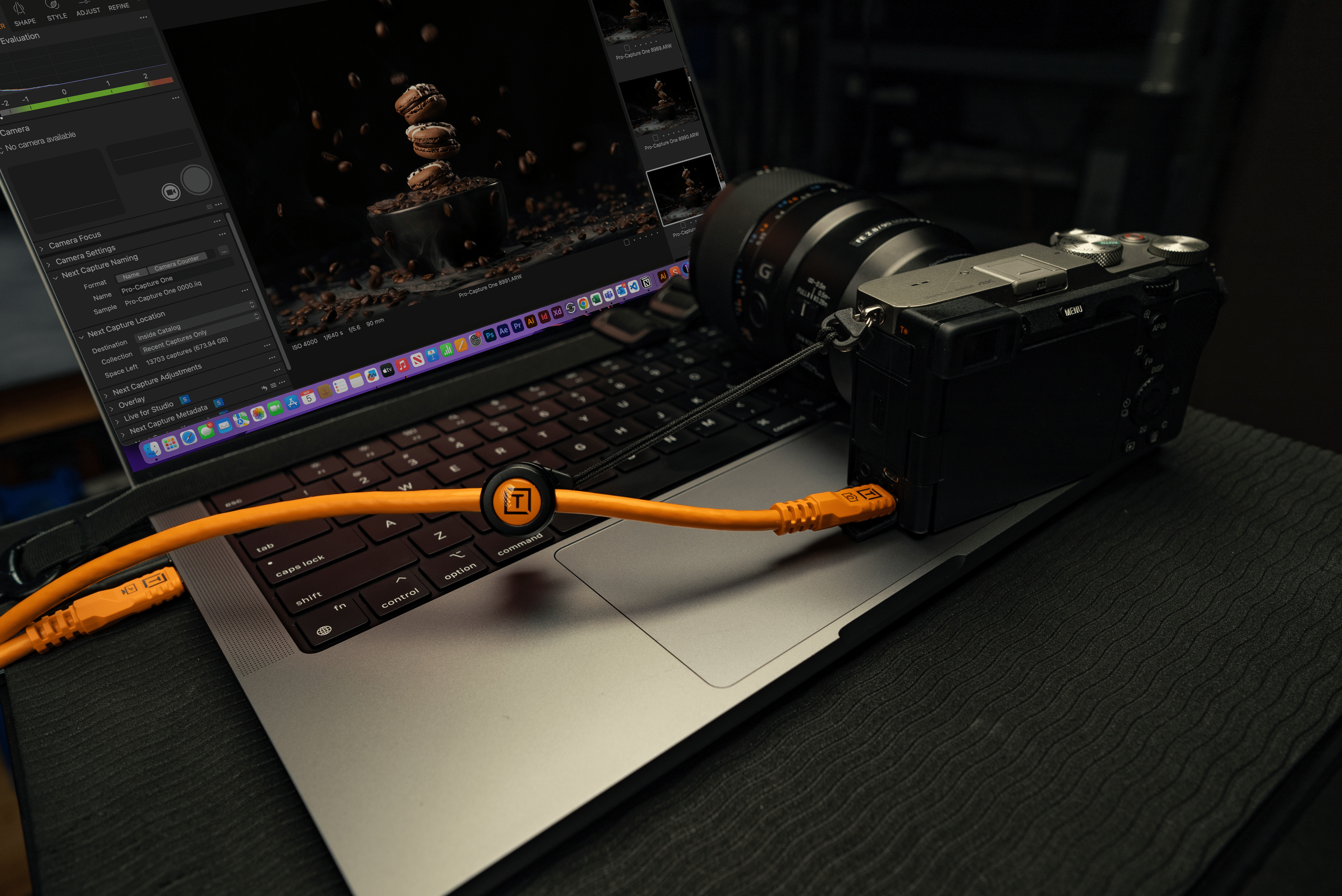 TetherTools TetherPro Optima 10G USB High-Visibility ORG- 31' (9.4M)- Straight to Straight Cable