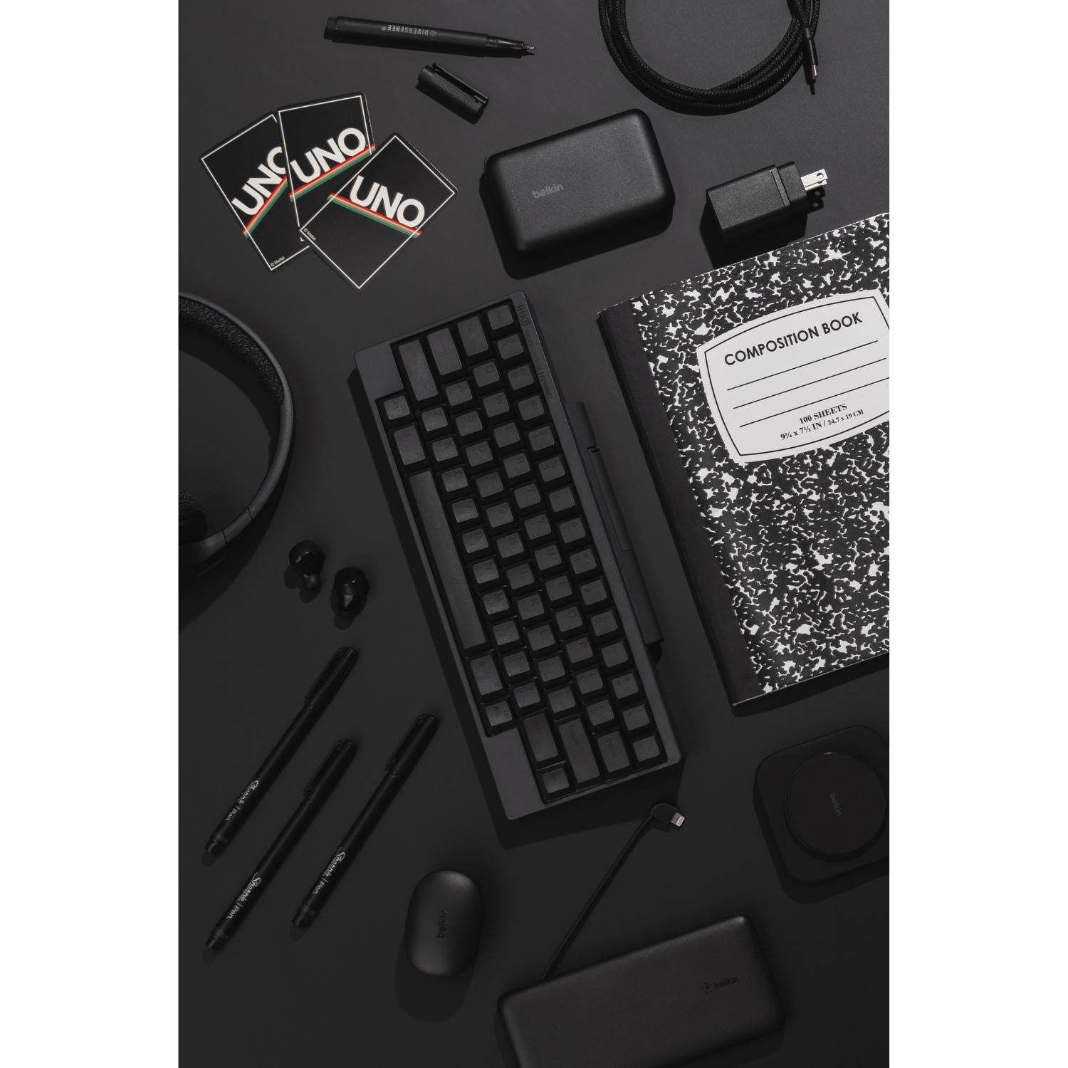 V-Flat Black Gloss/Black Matte - XL Duo Board.