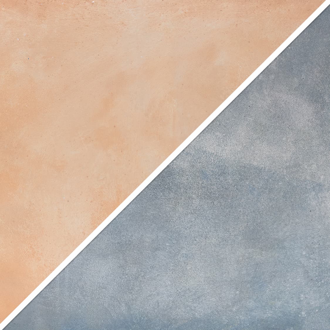 Side by side view of a V-Flat Coral Wash/90's Blues - XL Duo Board.