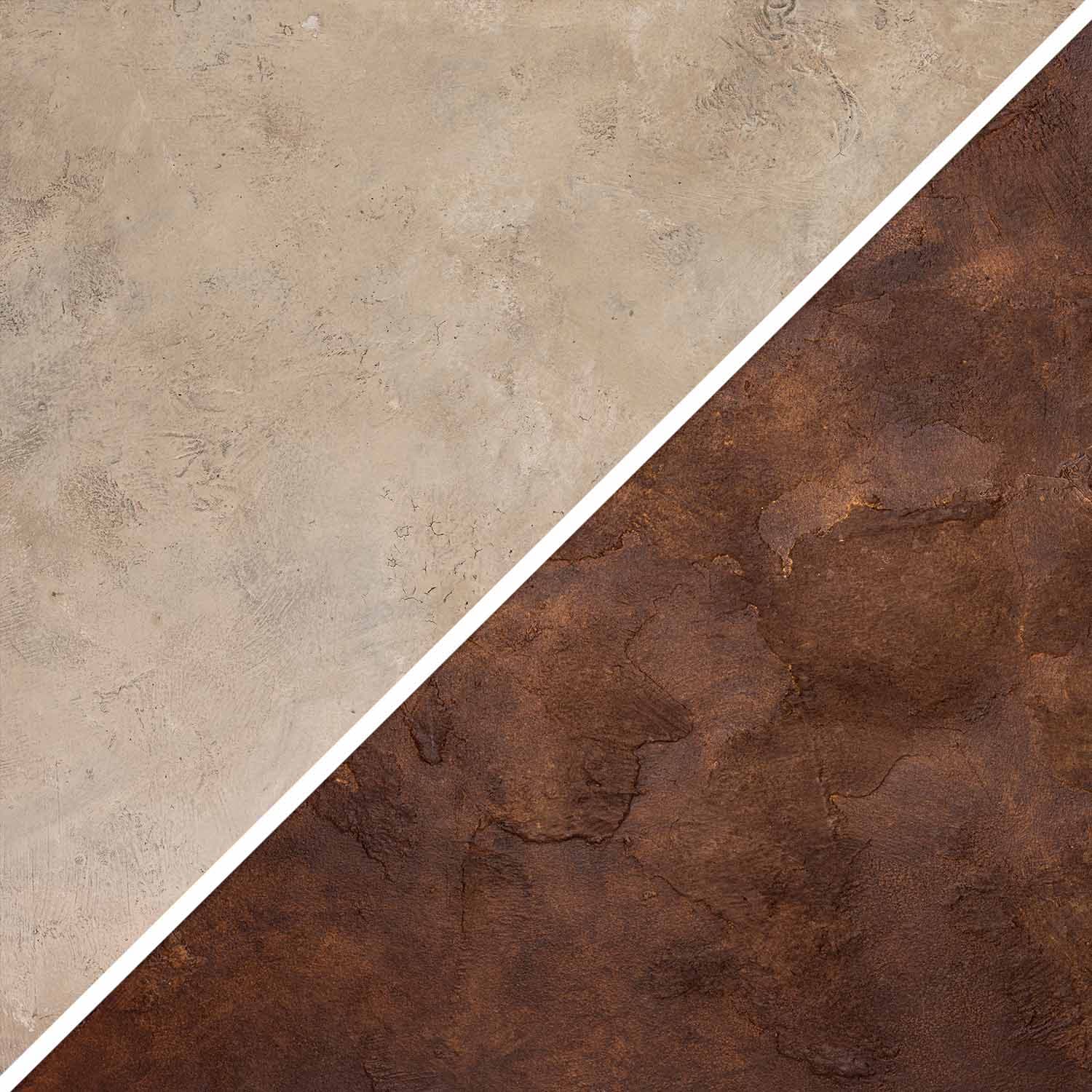 V-Flat Dark Roast/Moroccan Mud - XL Duo Board with both colours shown up-close.