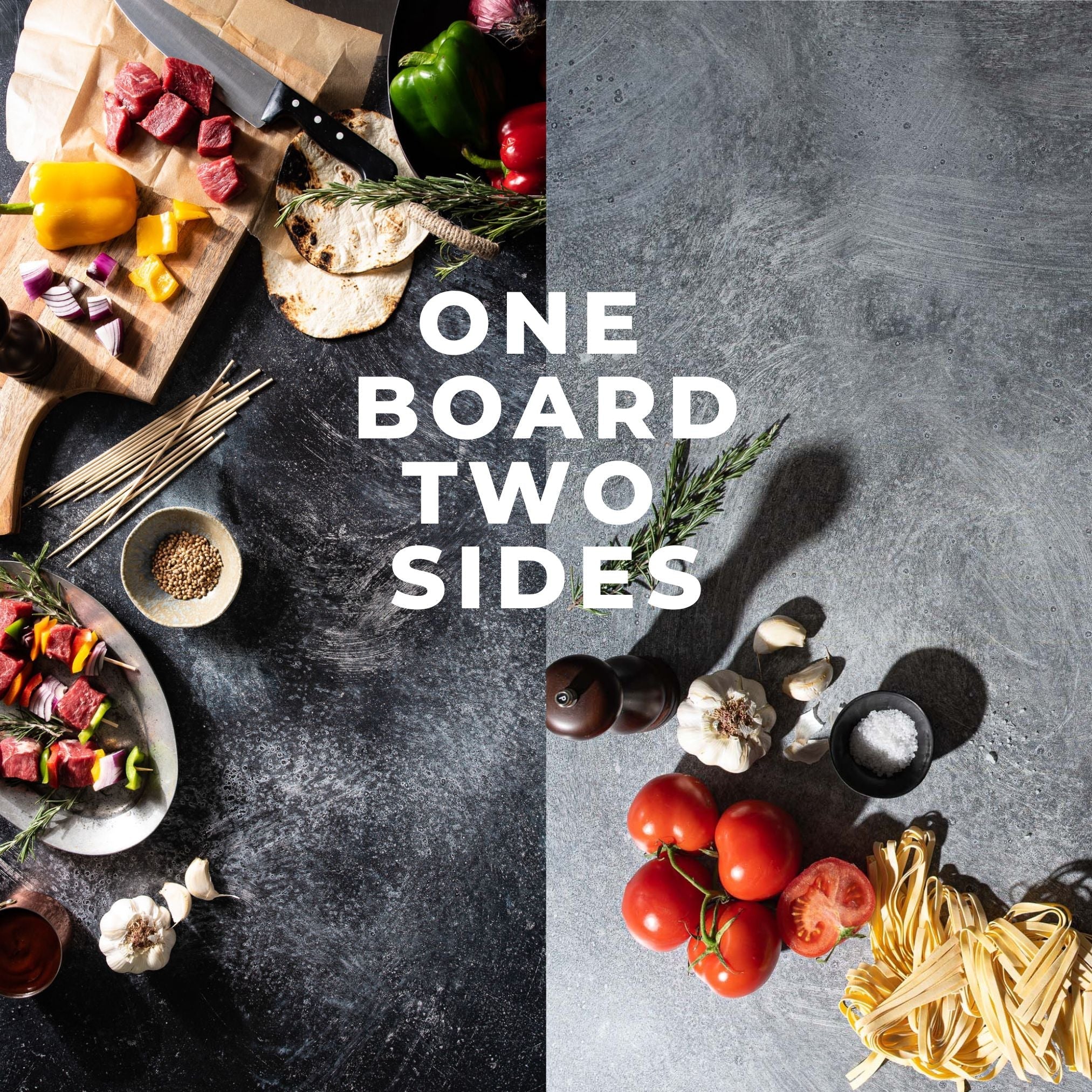 V-Flat Grey Chalk/Dark Chalk - XL Duo Board with both colours presented.