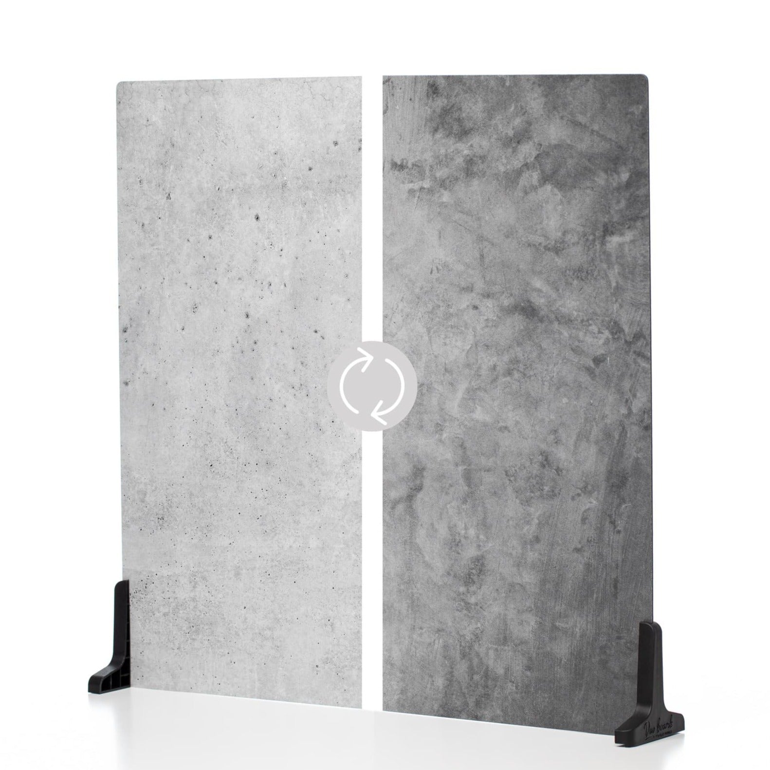 V-Flat Iced Concrete/Midnight Cement Duo Board with both sides shown.