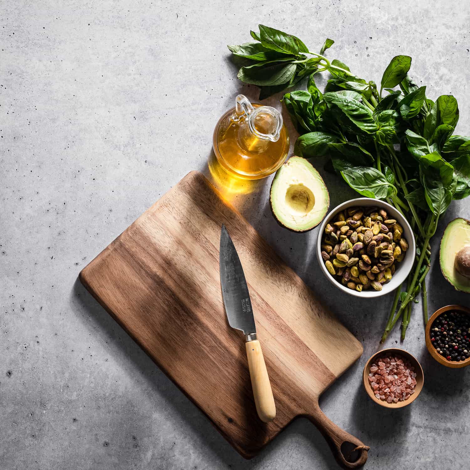 Iced Concrete/Midnight Cement V-Flat Duo Board with a birds eye view.