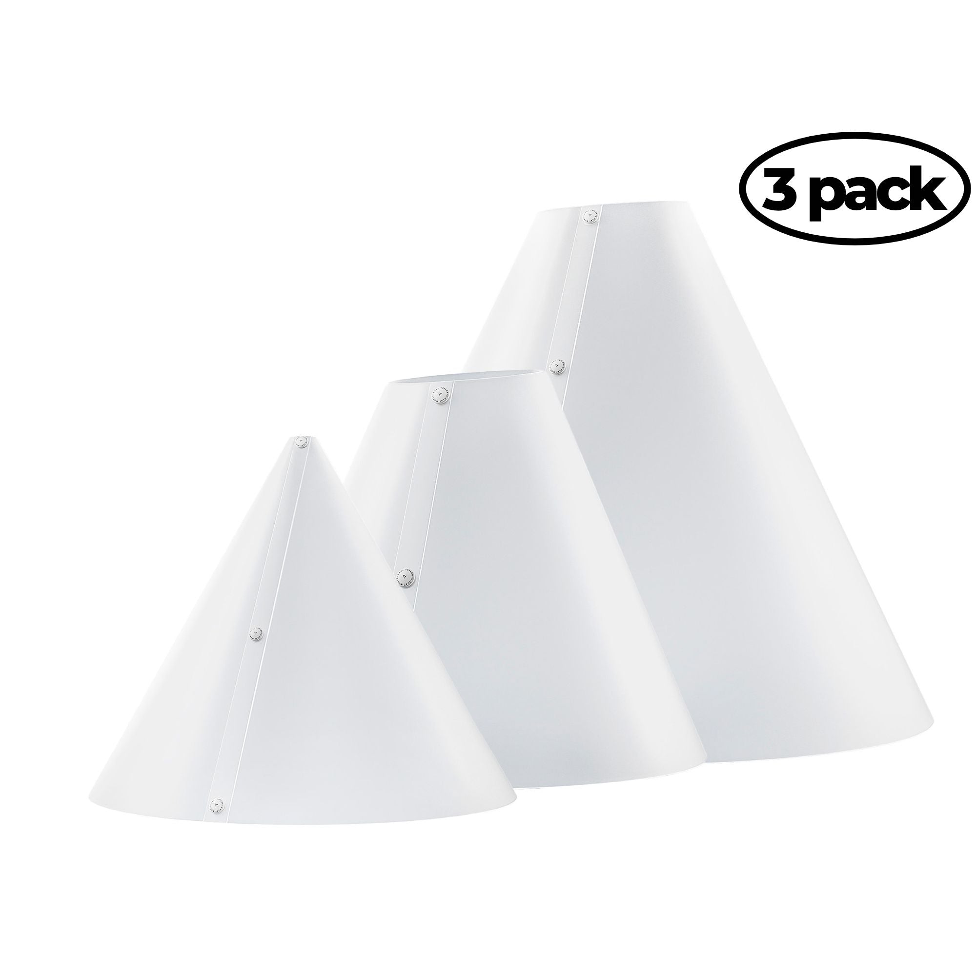 V-Flat Light Cone - Kit - Pack of 3 shown on a white background.