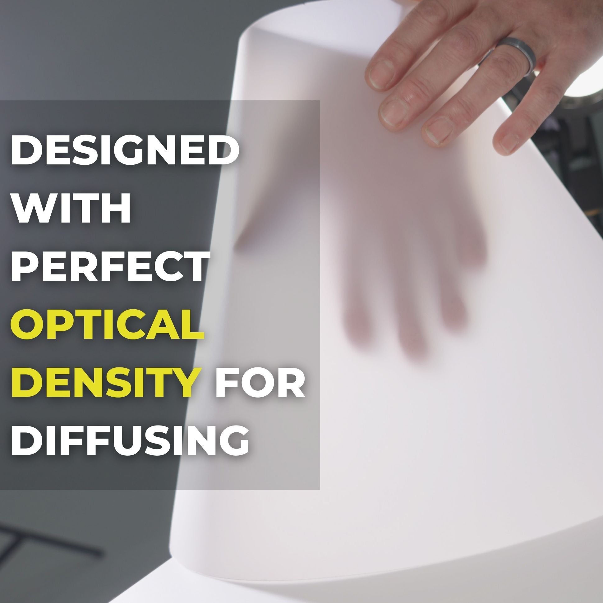 V-Flat Light Cone - Large shown with diffusion capabilities.