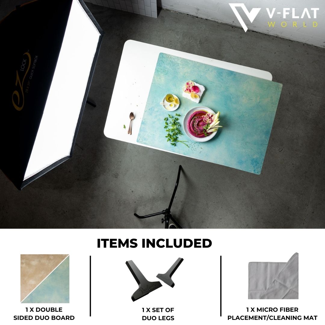 All items included image for V-Flat Miami Sky/Sahara Sand - XL Duo Board.