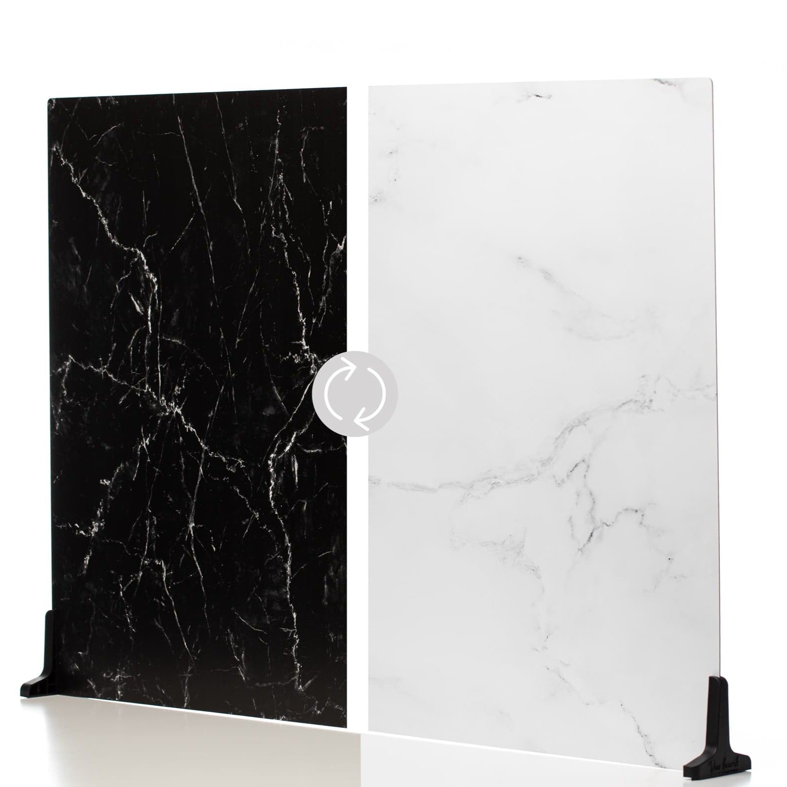 V-Flat Onyx Marble/Alpine Marble - XL Duo Board with both sides shown.