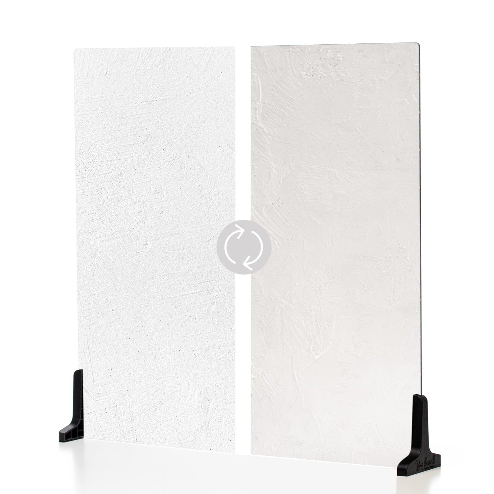 V-Flat Raw Concrete/Vintage Plaster Duo Board with both sides shown.