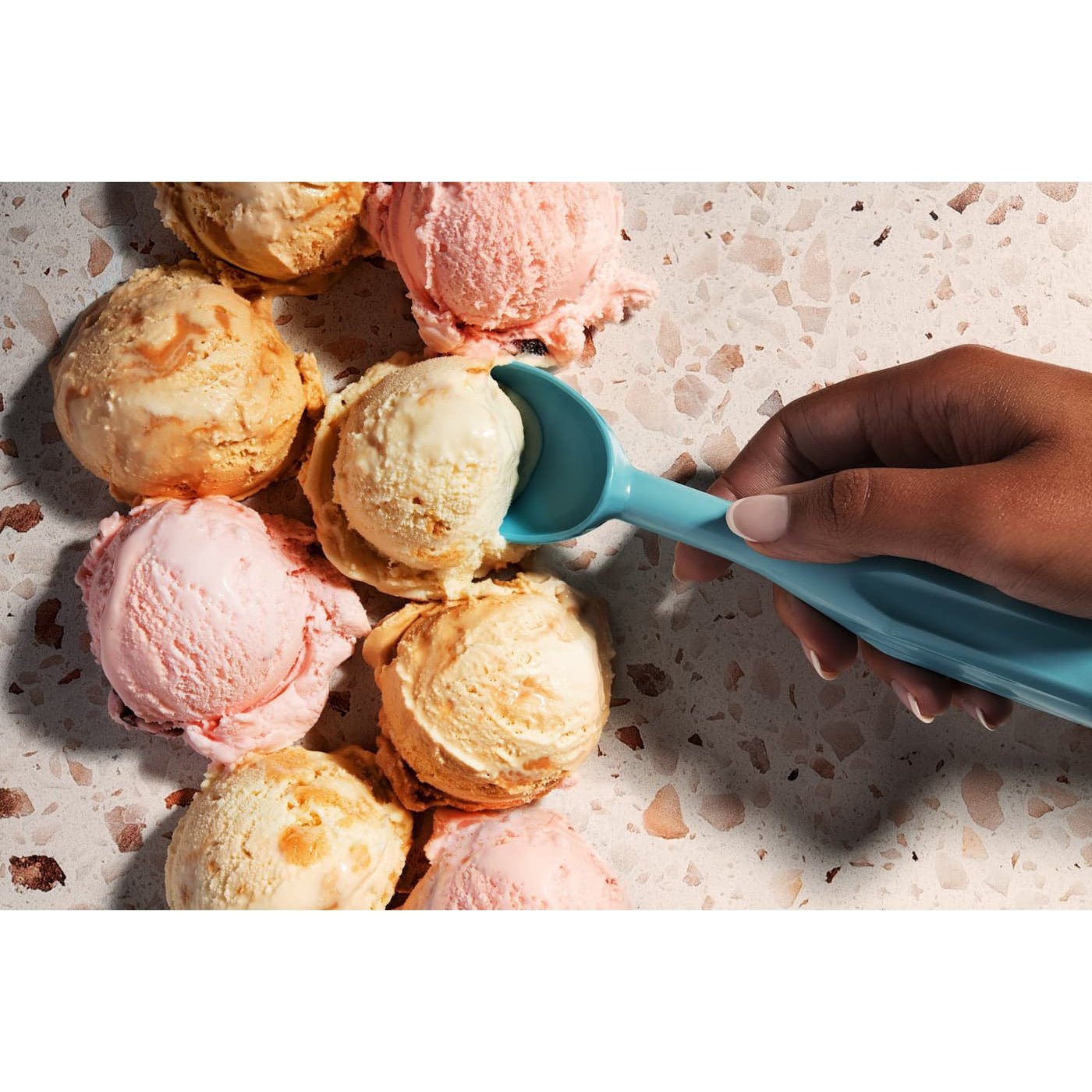 Terrazzo A/Terrazzo B Duo board shown with ice cream.