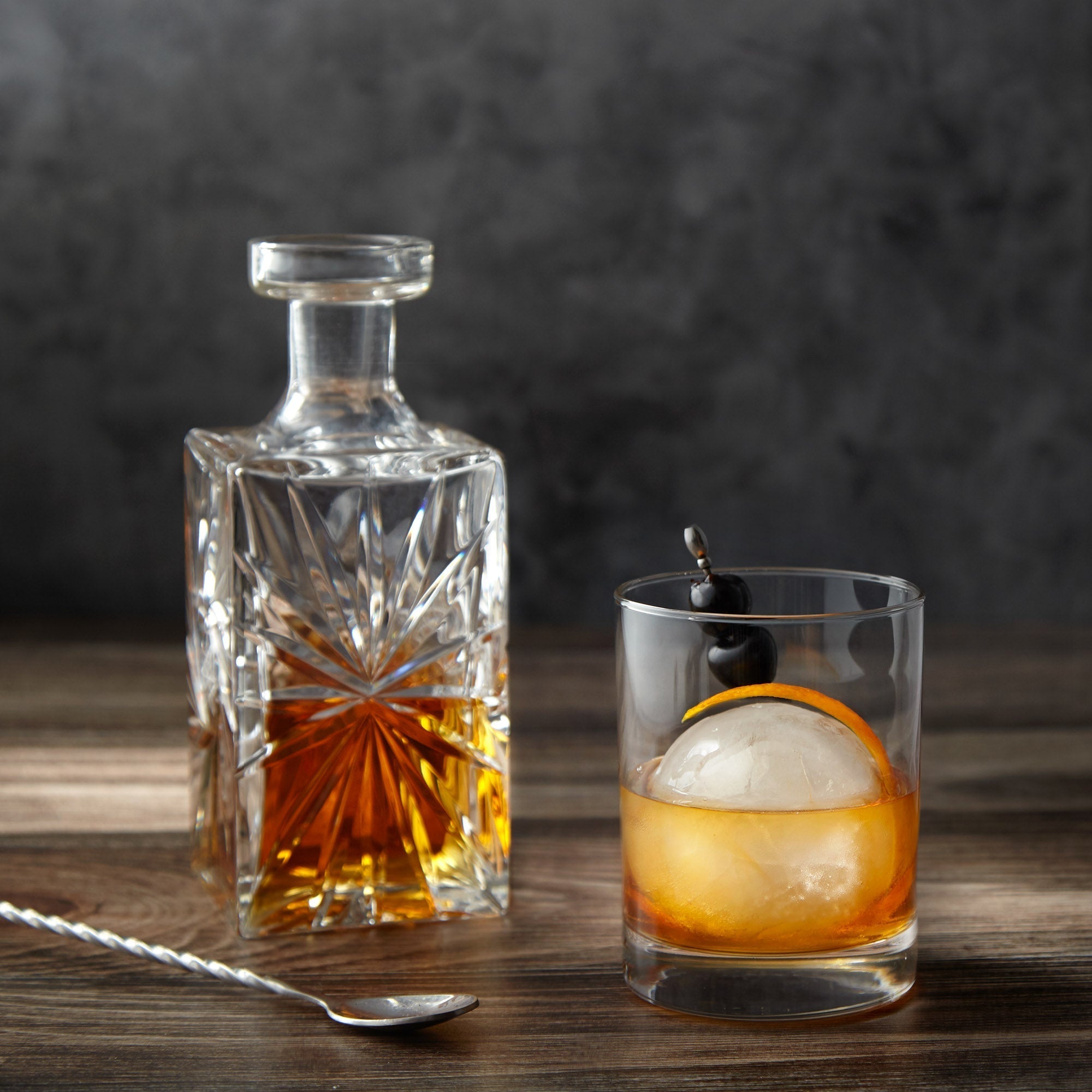 V-Flat Vintage Oak/Ink Hardwood - XL Duo Board.