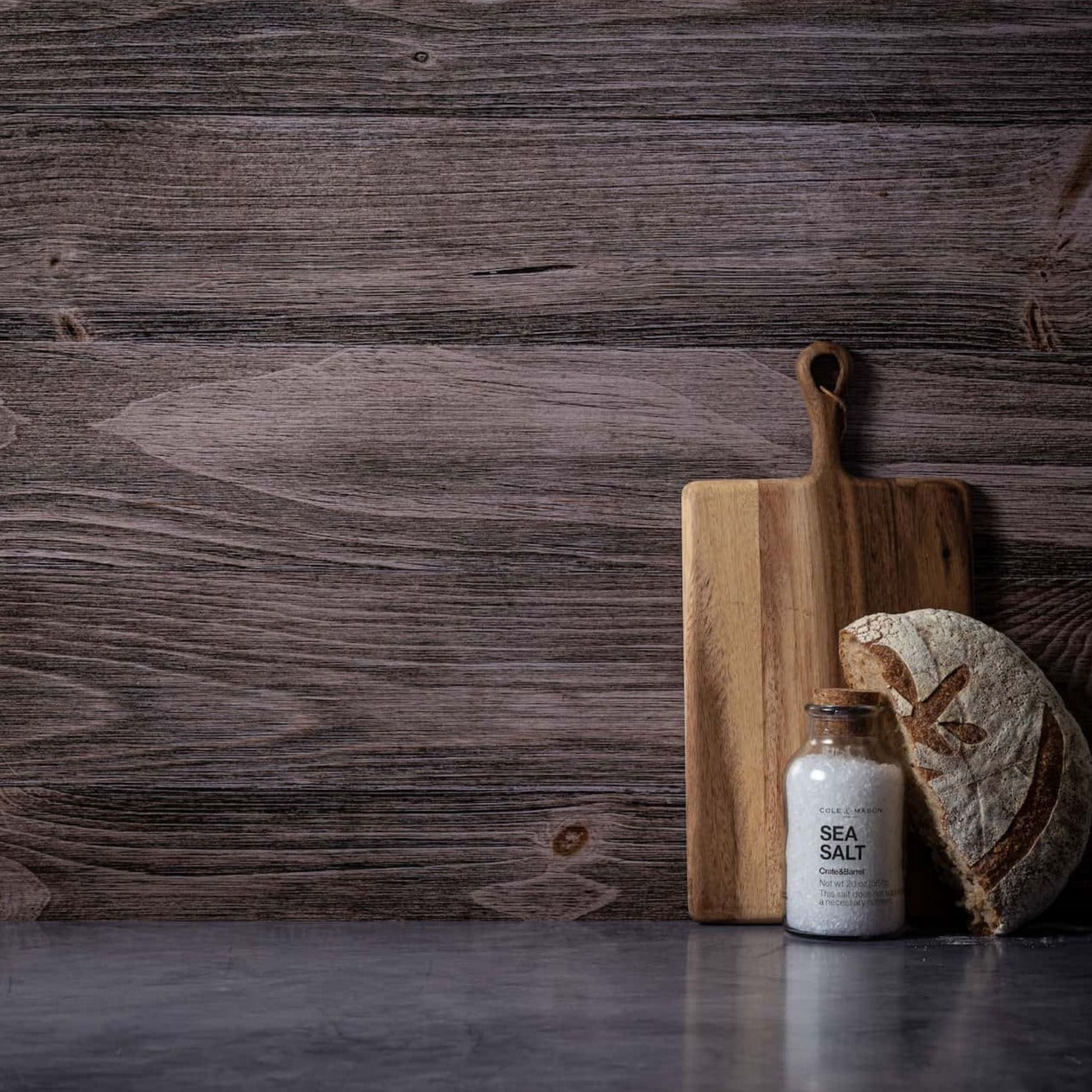 V-Flat Vintage Oak/Ink Hardwood - XL Duo Board.