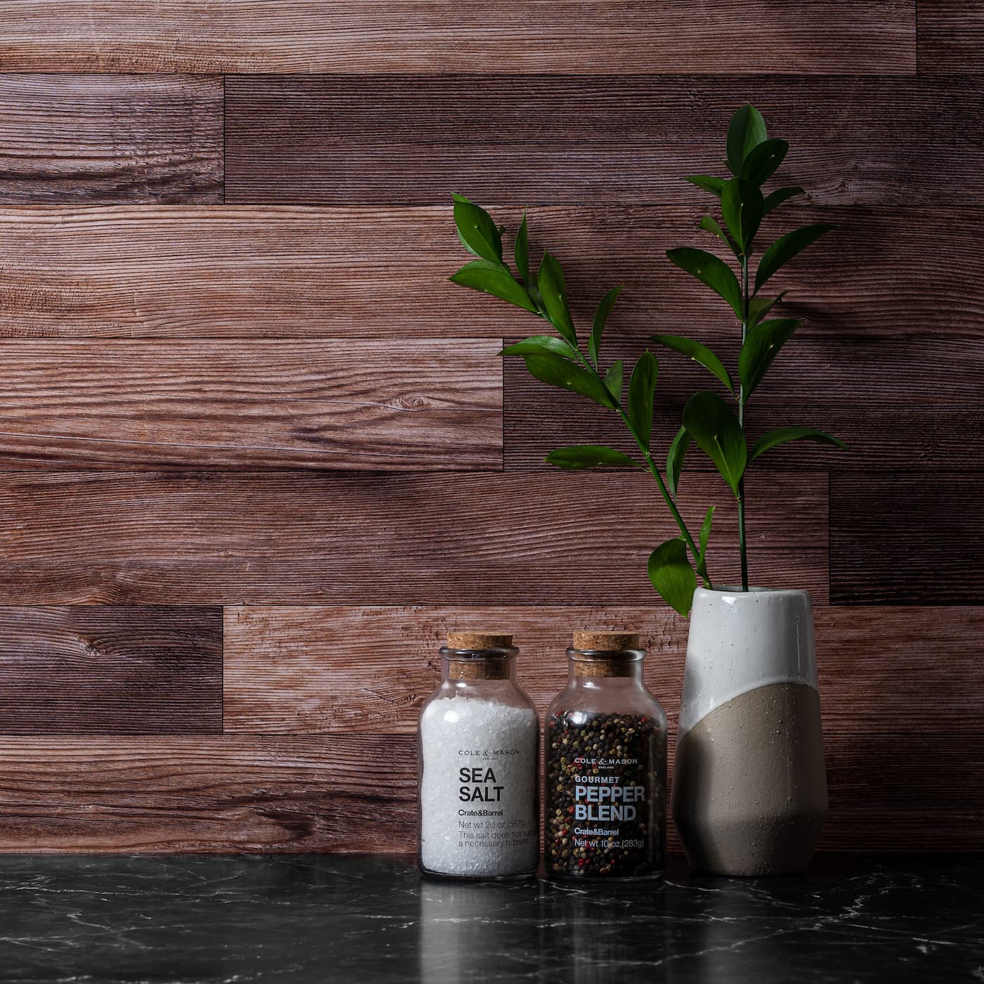 V-Flat Whitewash/Hickory Planks - XL Duo Board