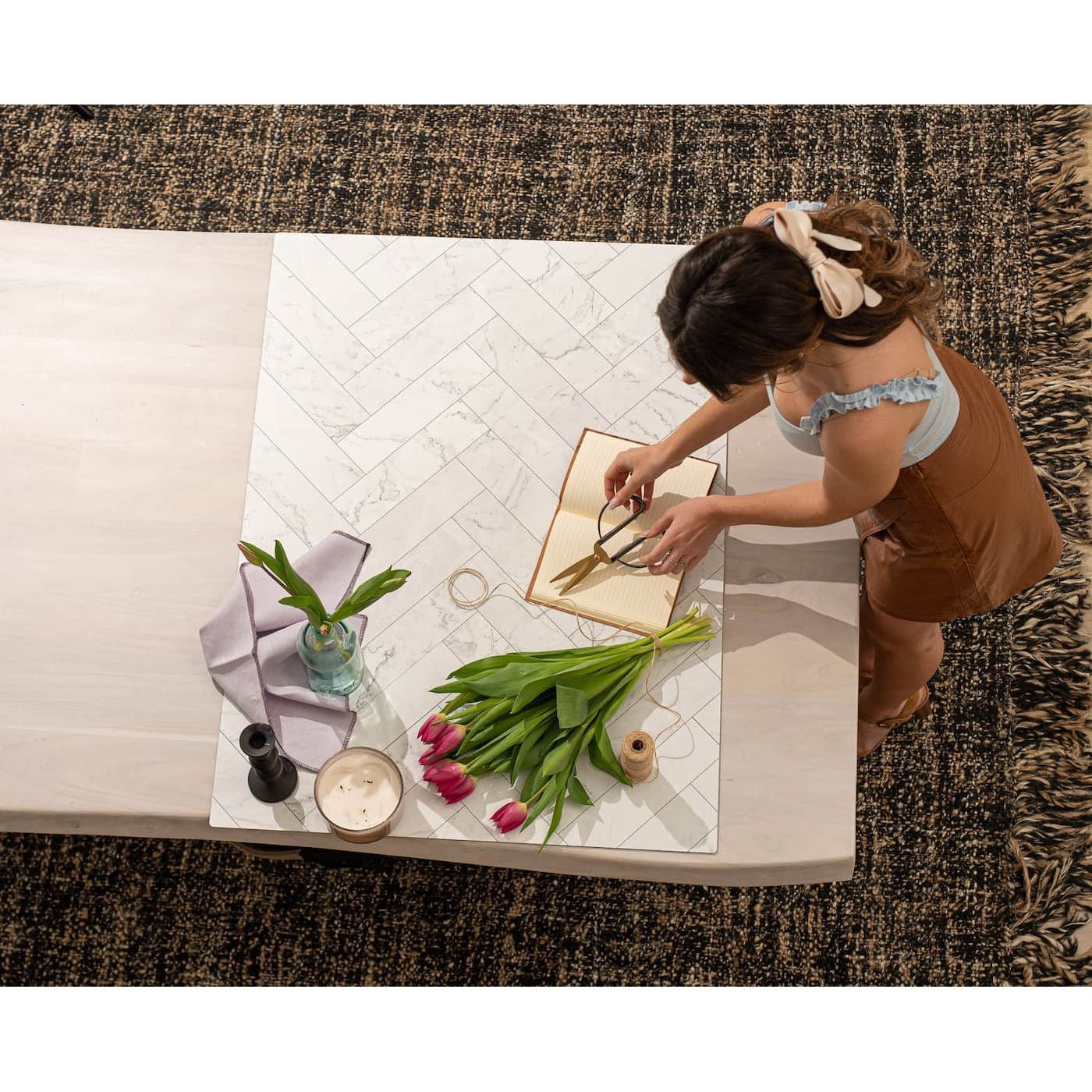 Zigzag Marble White/Zigzag Marble Black - XL.