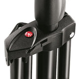 Manfrotto Compact Air Cushioned Light Stand - 8' (2.4m) with legs folded down close up