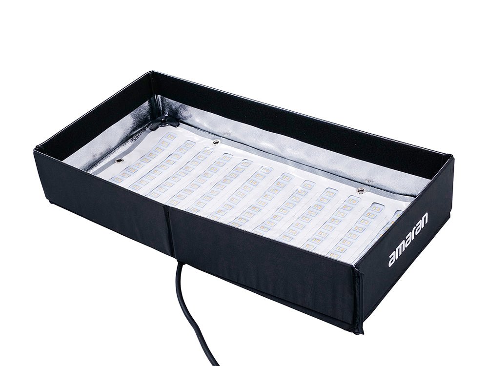 Inside of Amaran F21x LED Panel on a white background.