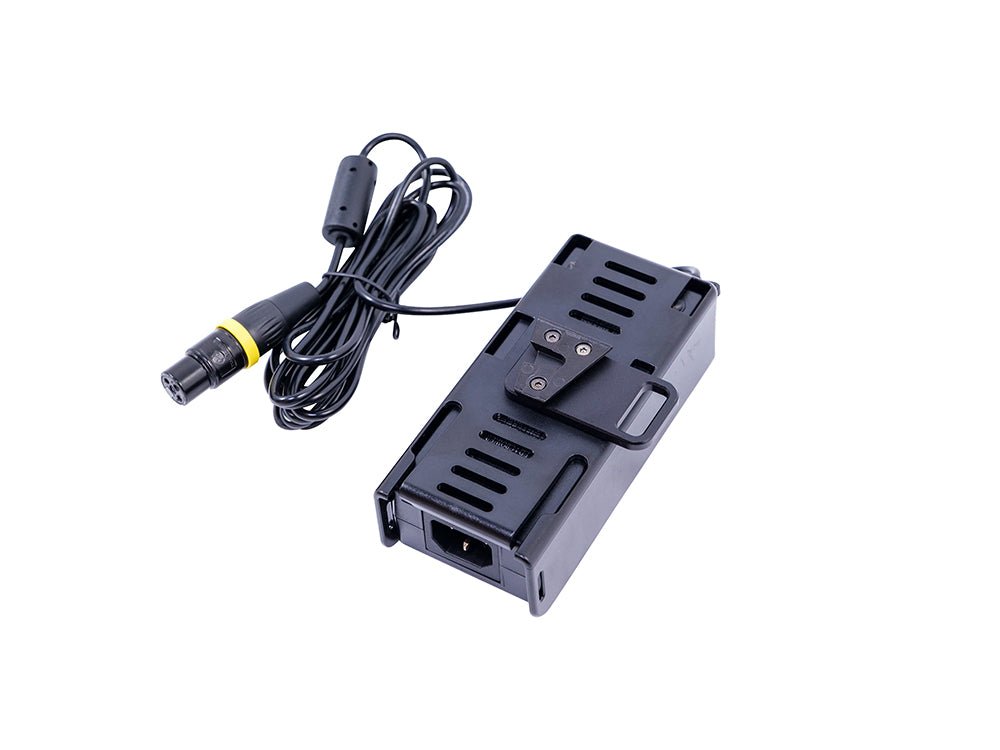 Power adapter and cable for Amaran F21x on a white background.