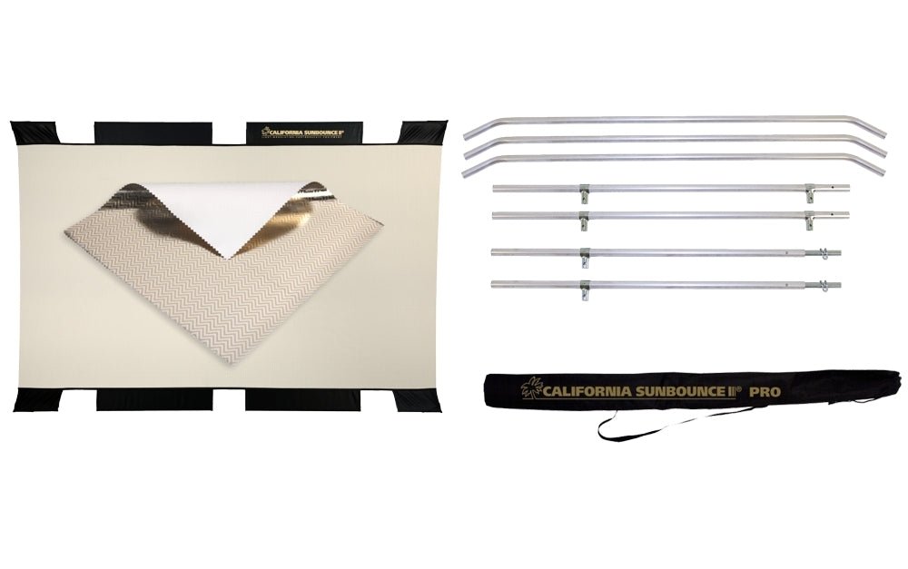 California Sunbounce SUN-BOUNCER PRO REFLECTOR KIT ZEBRA GOLD/SILVER