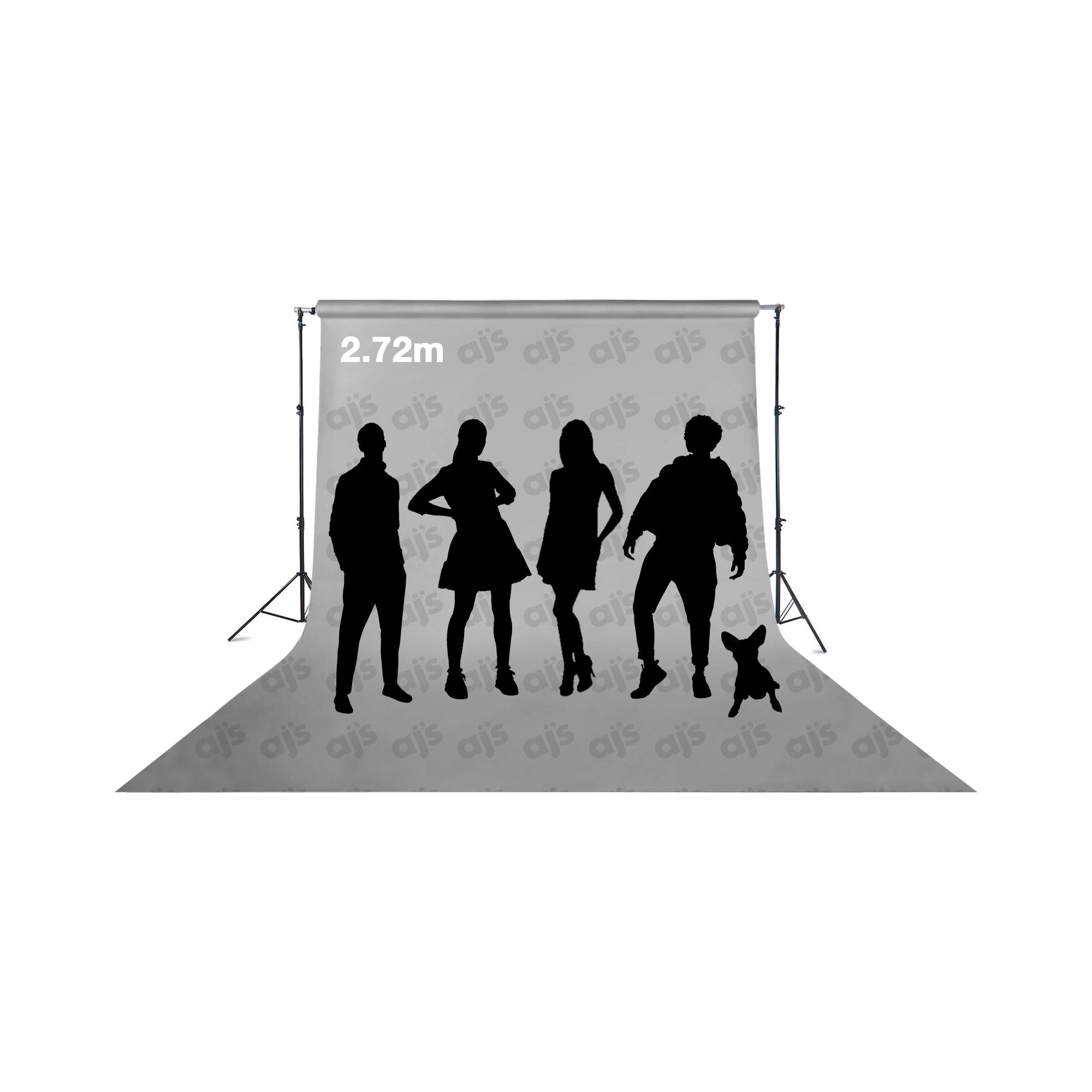 2.72m Height illustration for background paper rolls.