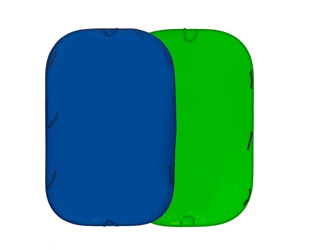 Lastolite Collapsible reversible 1.8x2.1m chromakey blue and green background.