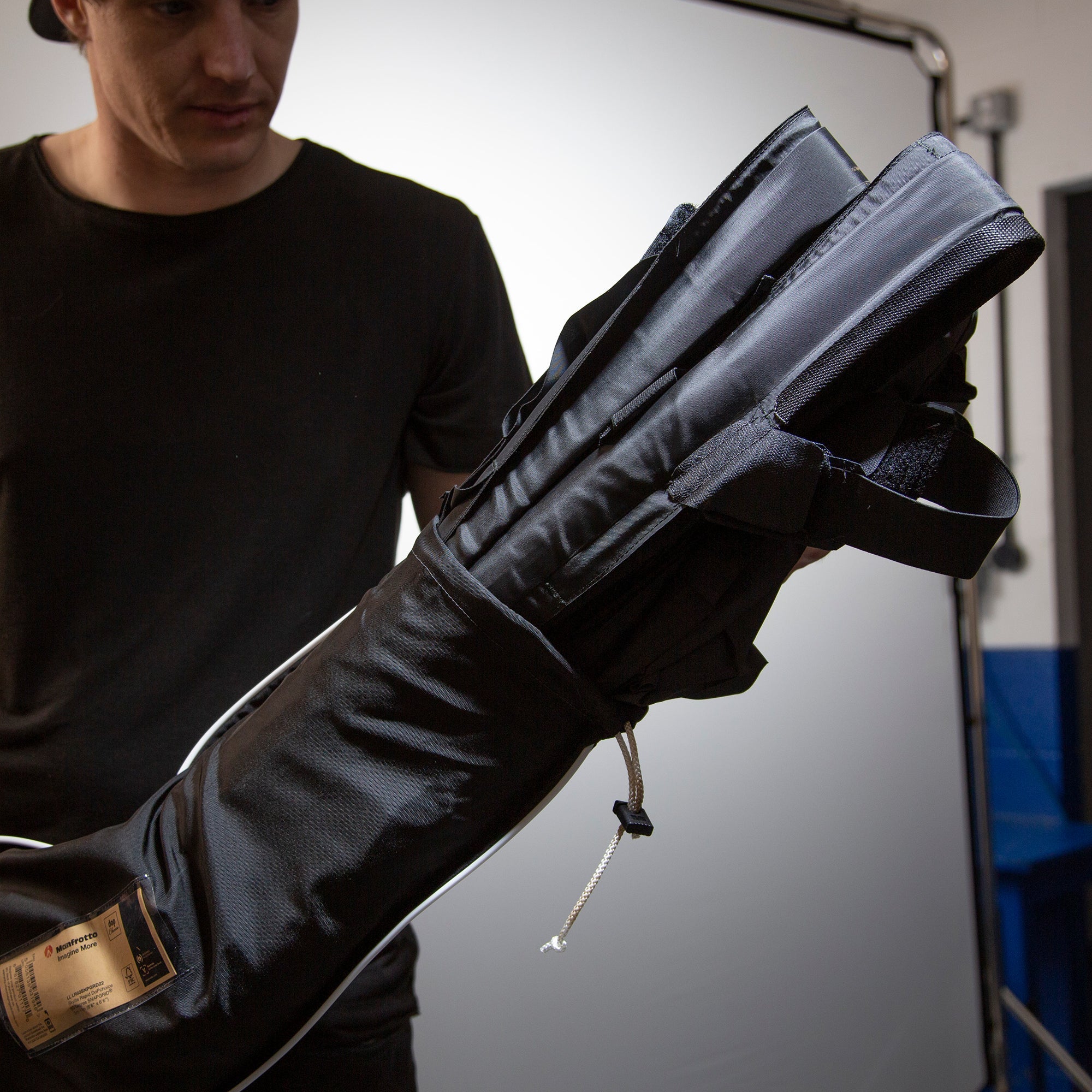 Manfrotto Skylite Rapid DoPchoice 60 Degree SNAPGRID® 2m x 2, being unpacked