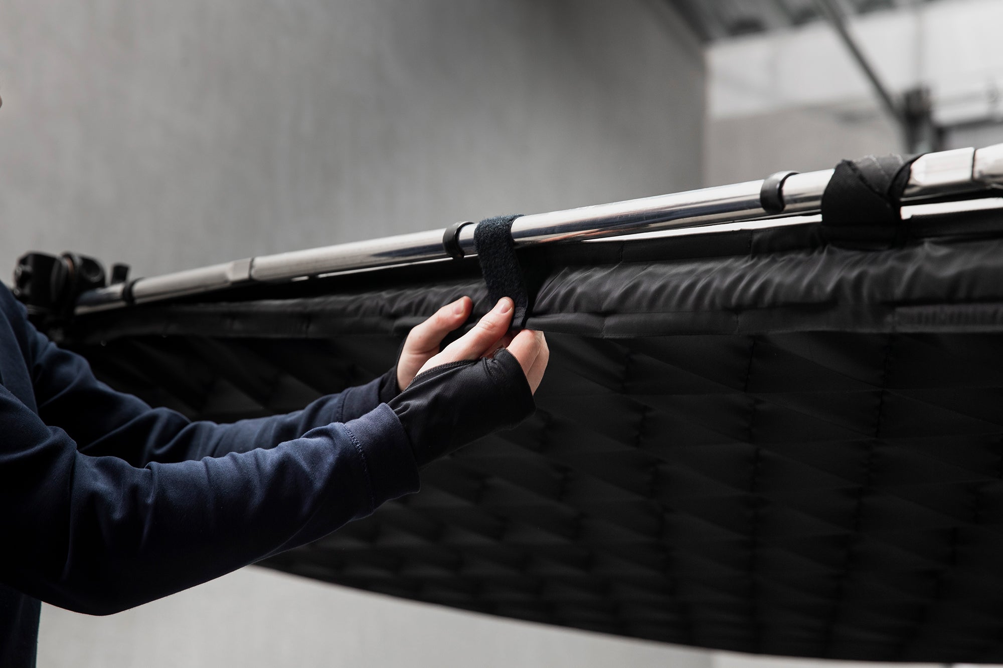 Manfrotto Skylite Rapid DoPchoice 60 Degree SNAPGRID® 3m x 3m being setup