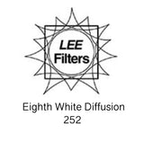Lee Filters Rolls - 252 Eighth White Diffusion WIDE - 7.62m x 1.52m (25' x 59")