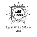 Lee Filters Rolls - 252 Eighth White Diffusion - 7.62m x 1.22m (25' x 48")