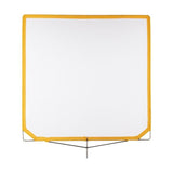 Matthews Solid Frame Scrim White Artificial Silk (40 x 40")