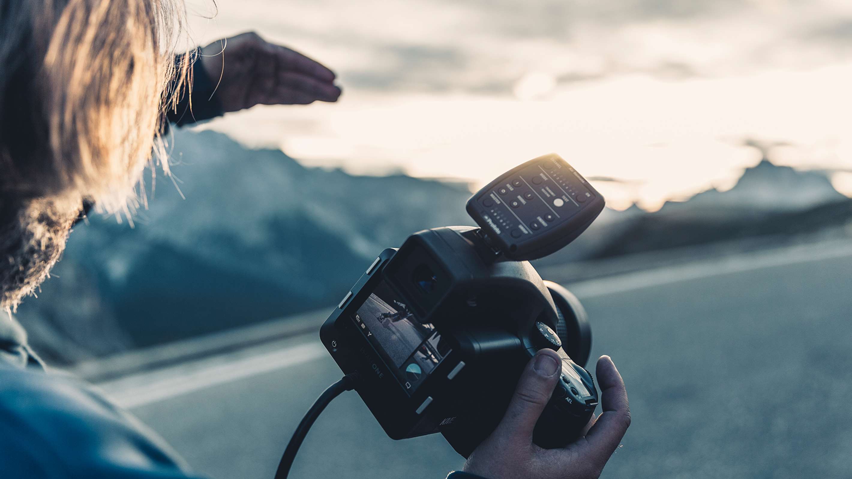 Profoto Air Remote Basic Manual Control Trigger In Set, On Camera.