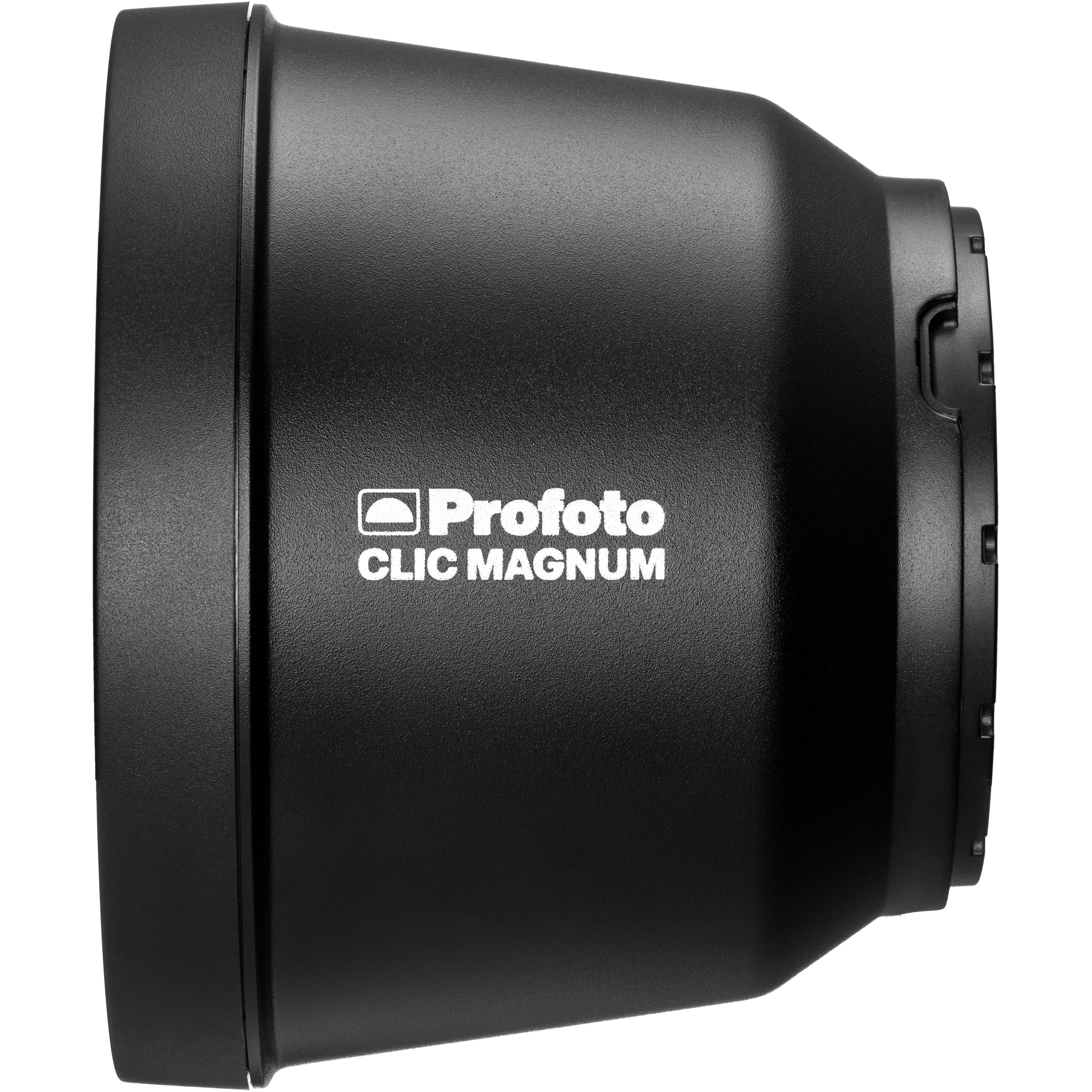 Side view of Profoto Clic Magnum.