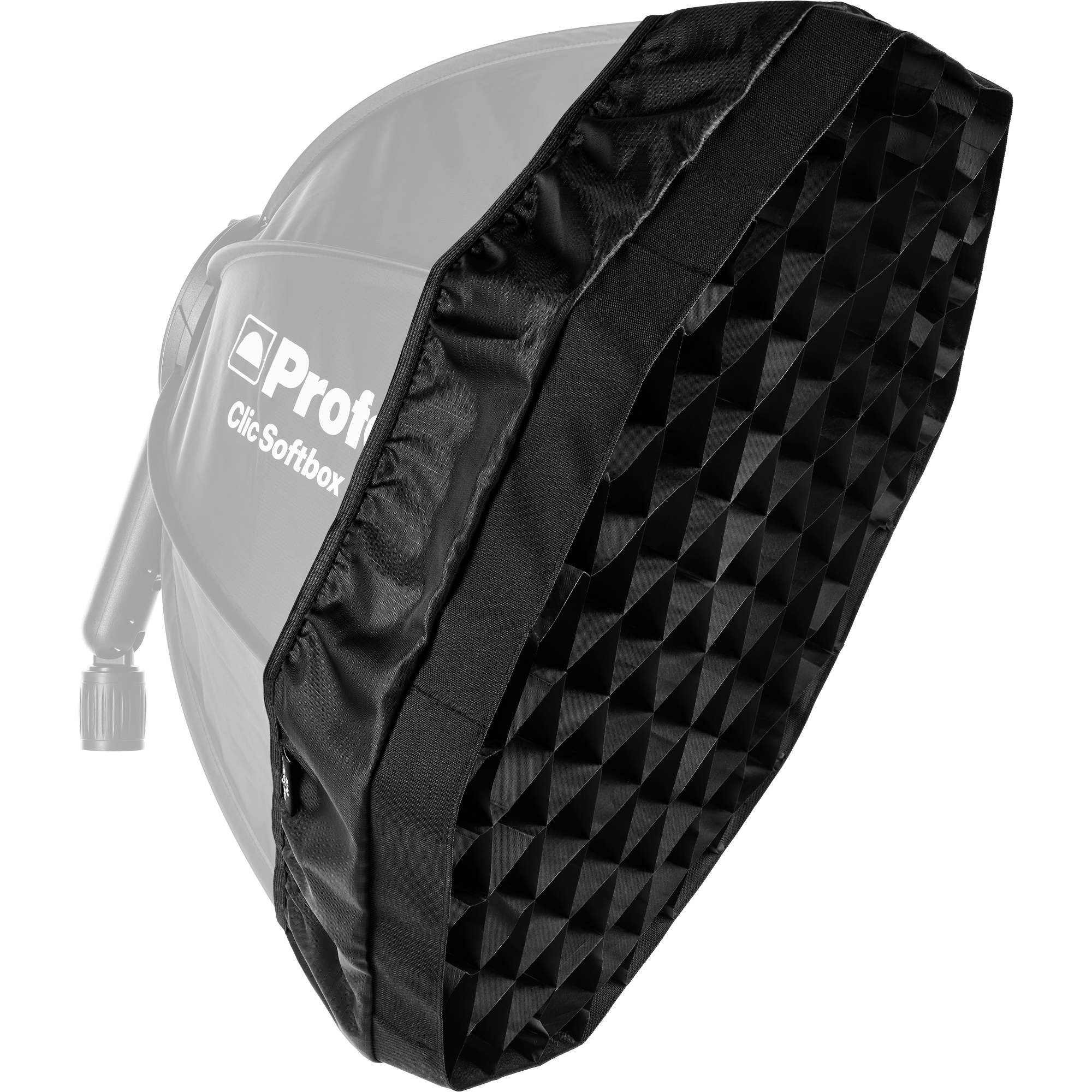 Profoto Clic SoftGrid Octa highlighted for illustration purposes with a Profoto Clic Softgrid.